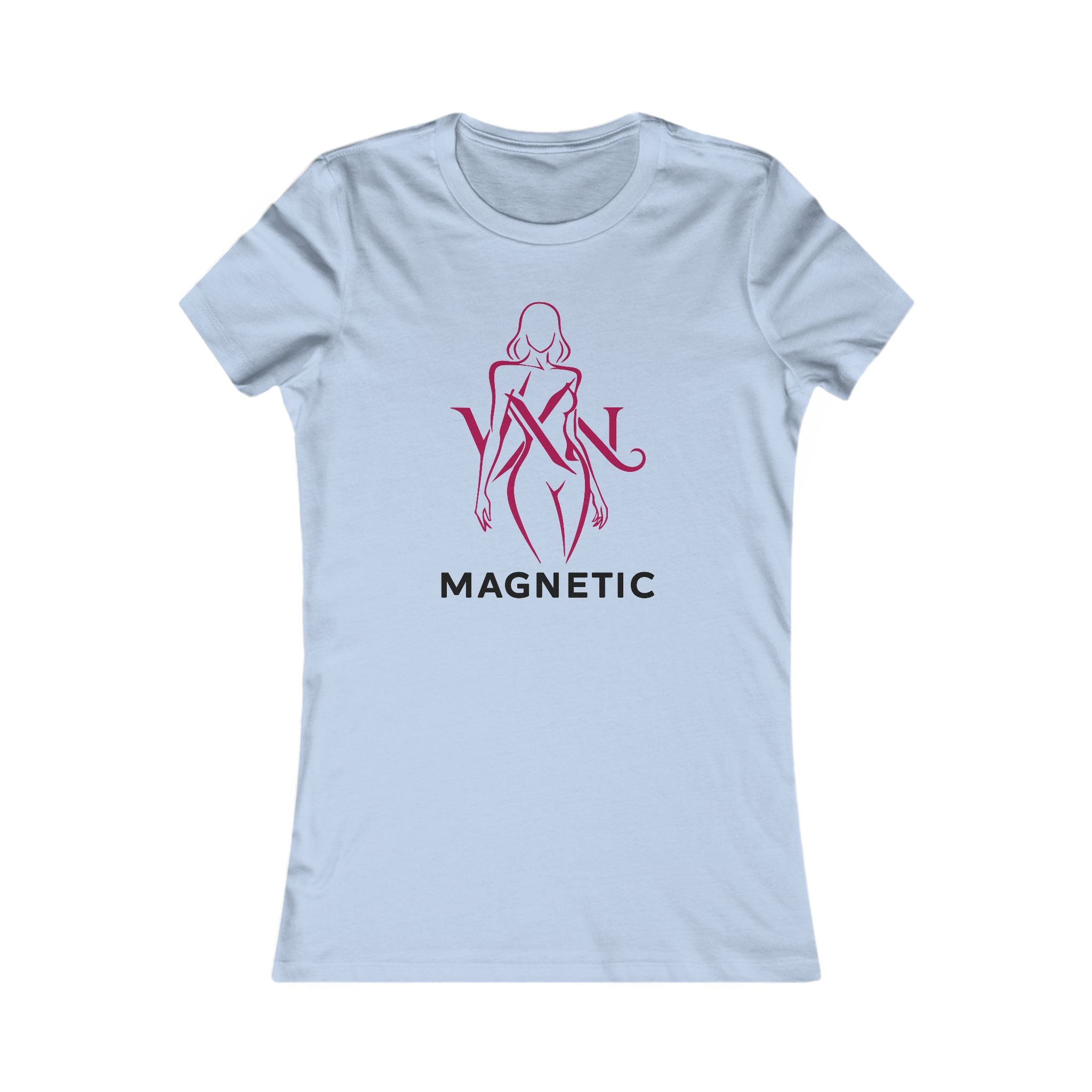 Magnetic Women's Tee — Feminine Silhouette Graphic T-Shirt