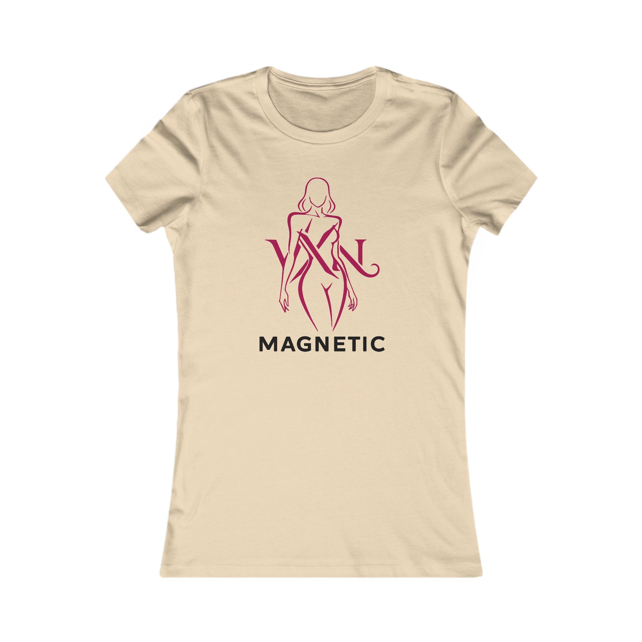 Magnetic Women's Tee — Feminine Silhouette Graphic T-Shirt