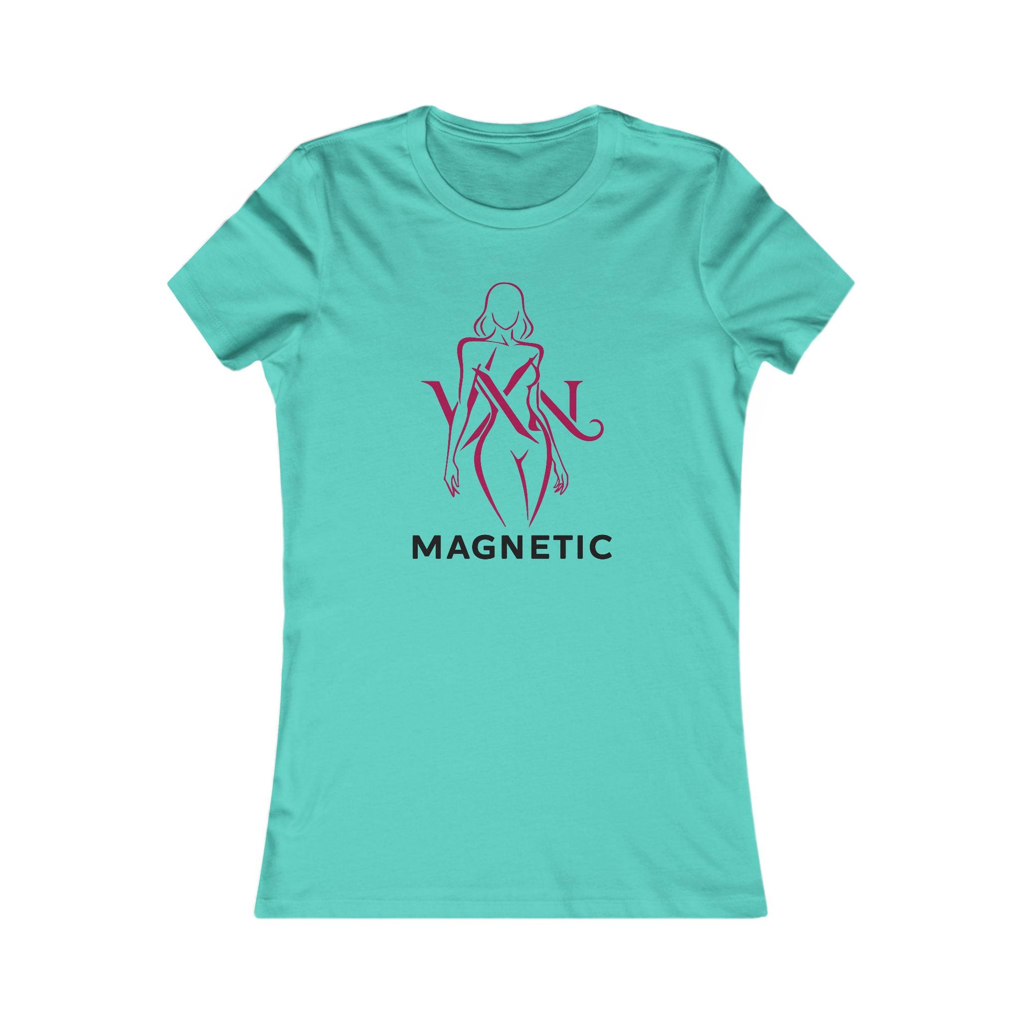 Magnetic Women's Tee — Feminine Silhouette Graphic T-Shirt