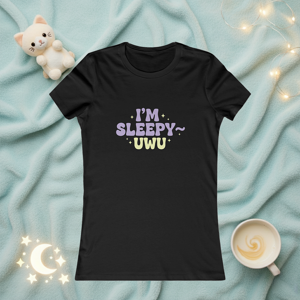 I'm Sleepy UwU Womens Tee — Cute Kawaii Graphic Shirt