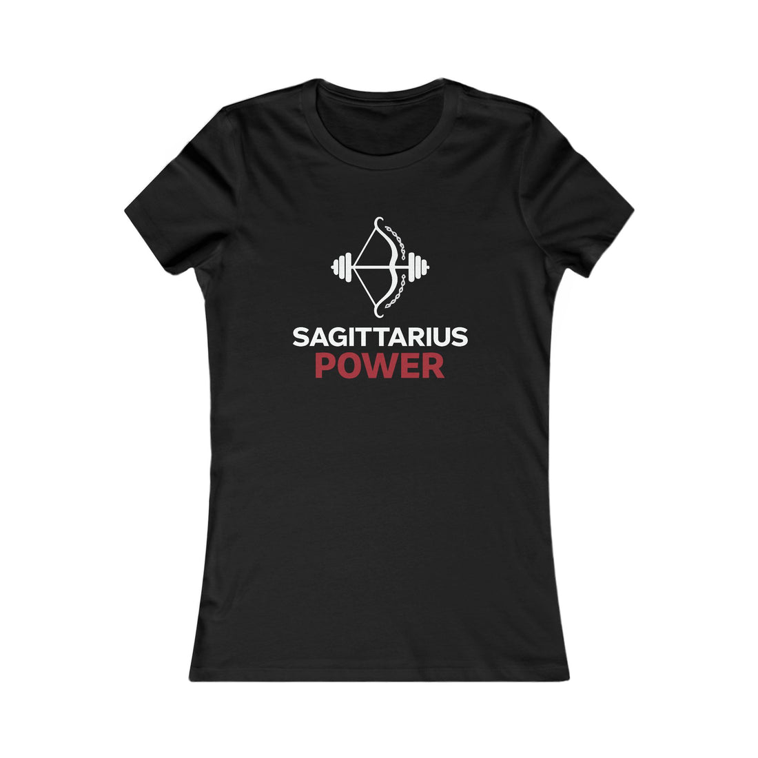 Sagittarius Power Women's Tee — Zodiac Archer Fitness Graphic Shirt