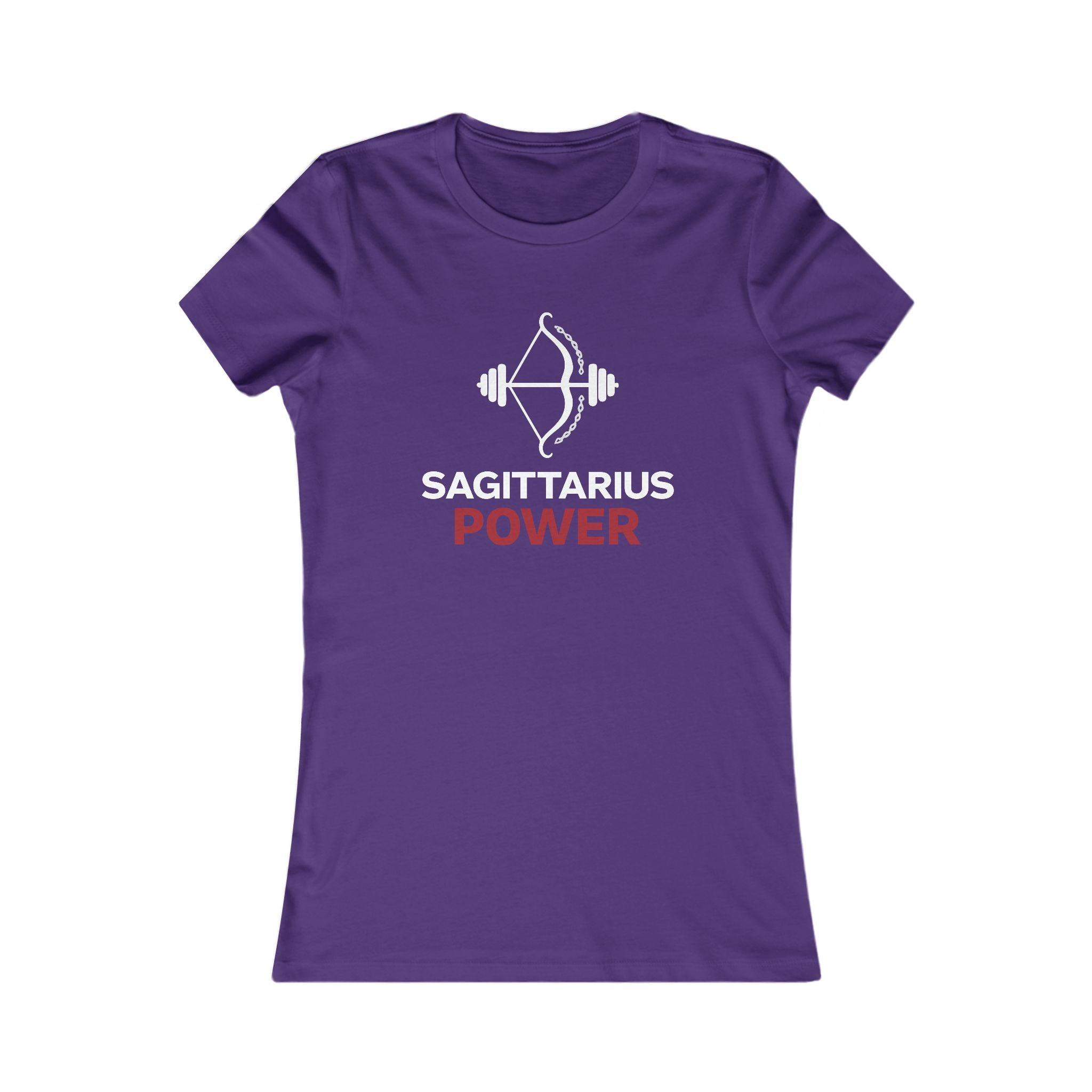 Sagittarius Power Women's Tee — Zodiac Archer Fitness Graphic Shirt