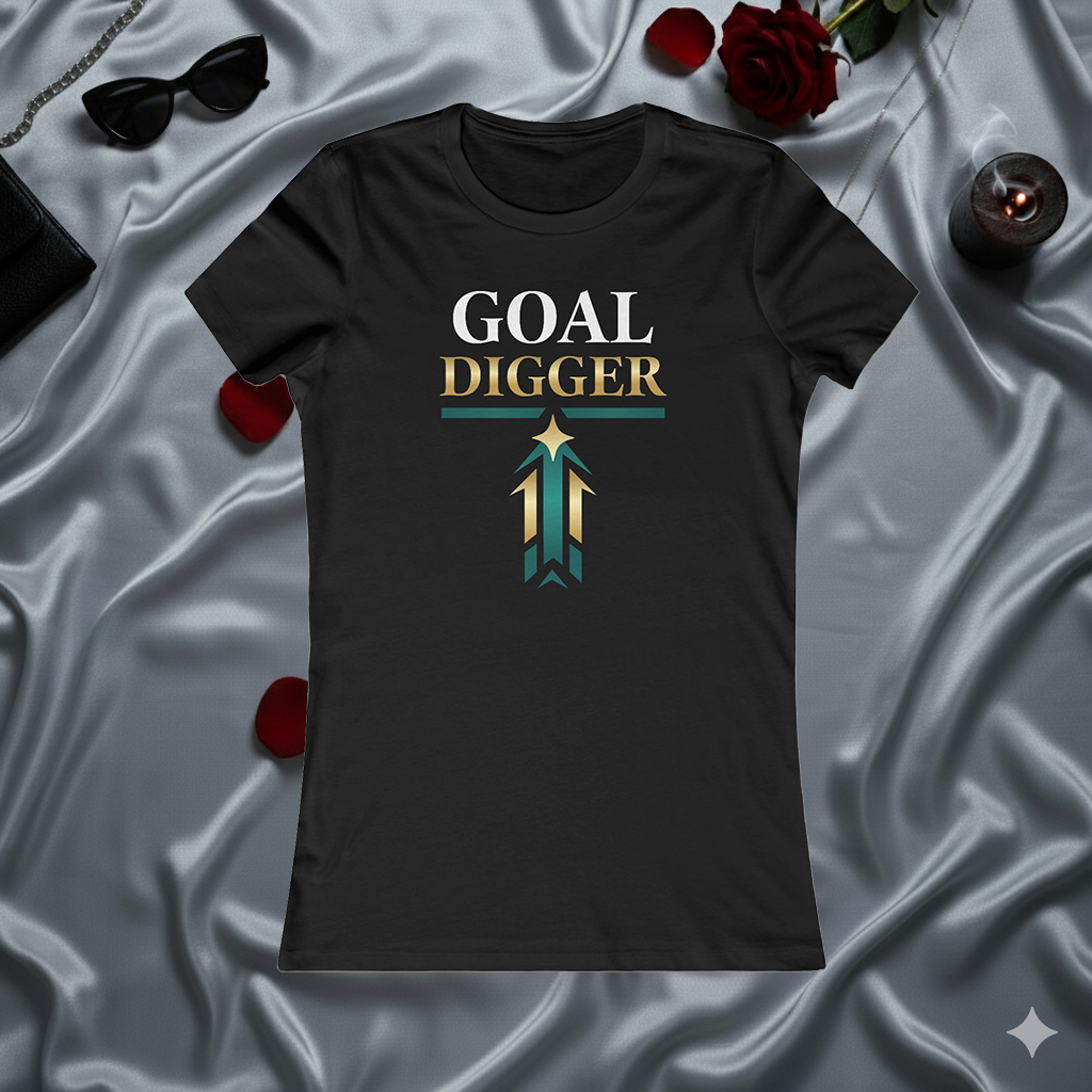 Goal Digger Women's Tee — Motivational Arrow Graphic Shirt