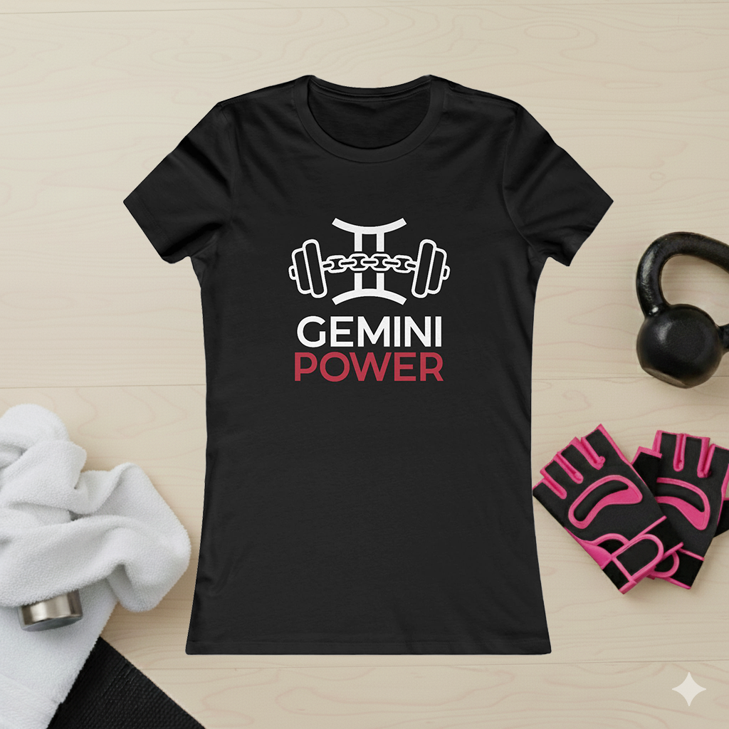 Gemini Power Women's Tee — Zodiac Fitness Shirt