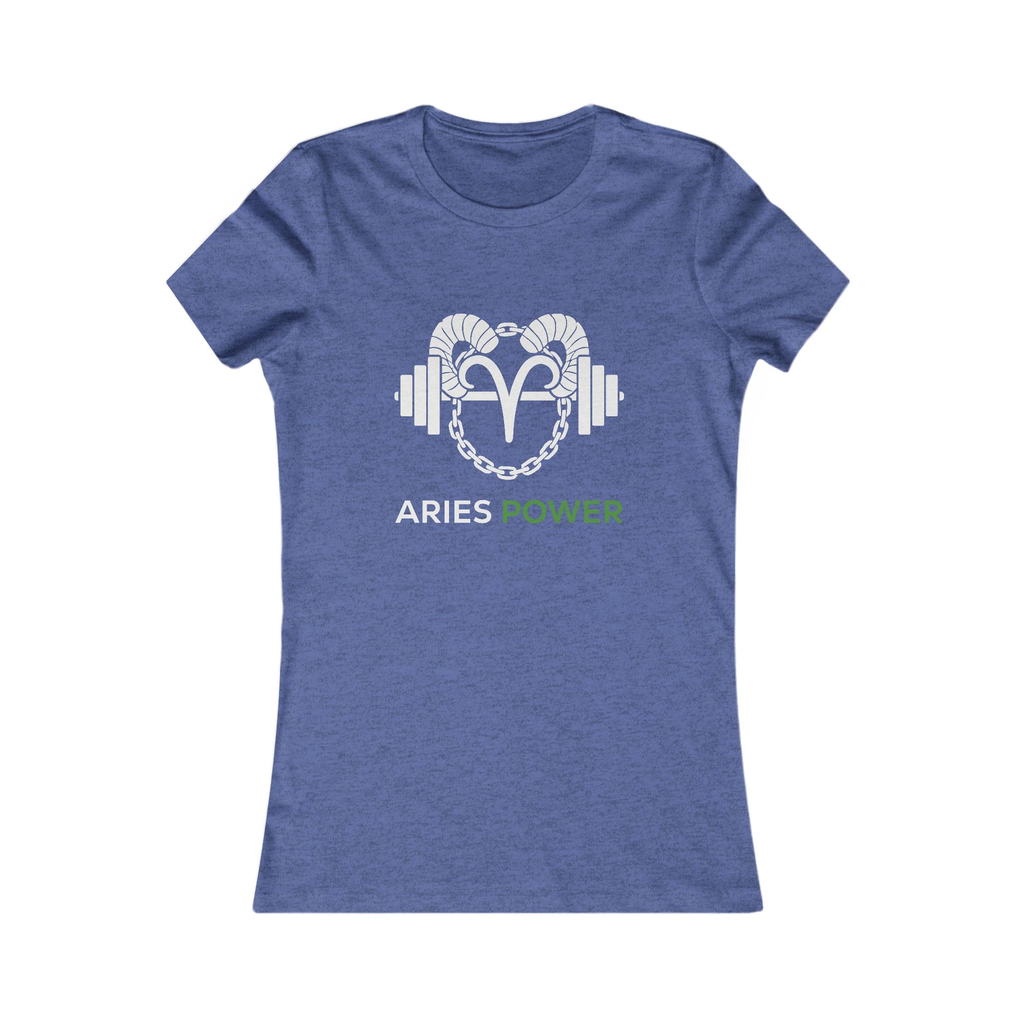 Aries Power Women's Tee — Zodiac Fitness Graphic Shirt