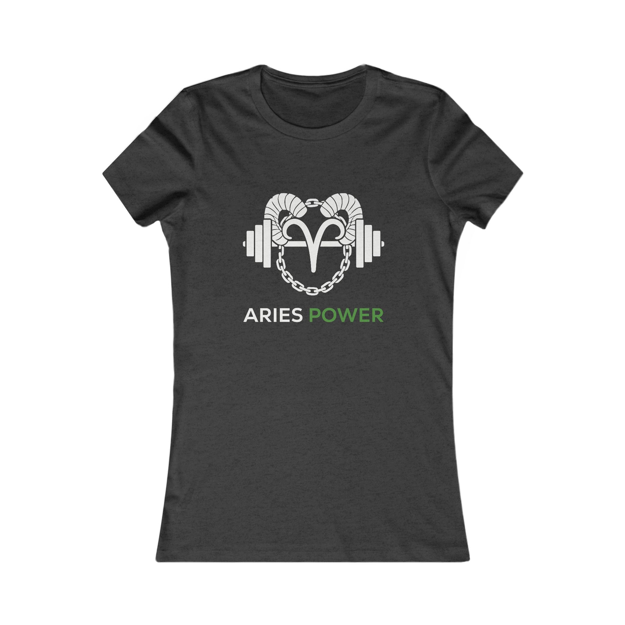 Aries Power Women's Tee — Zodiac Fitness Graphic Shirt