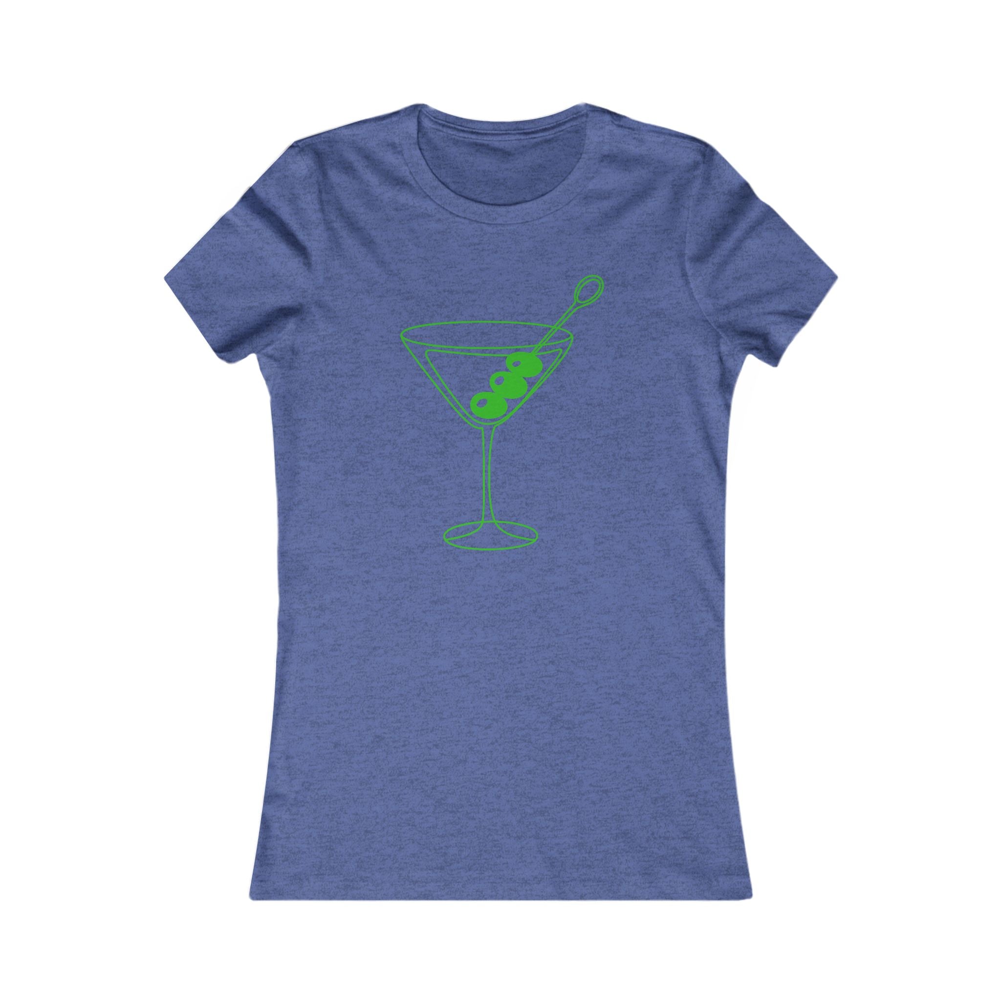 Martini Olive Tee — Women's Cocktail Graphic T-Shirt