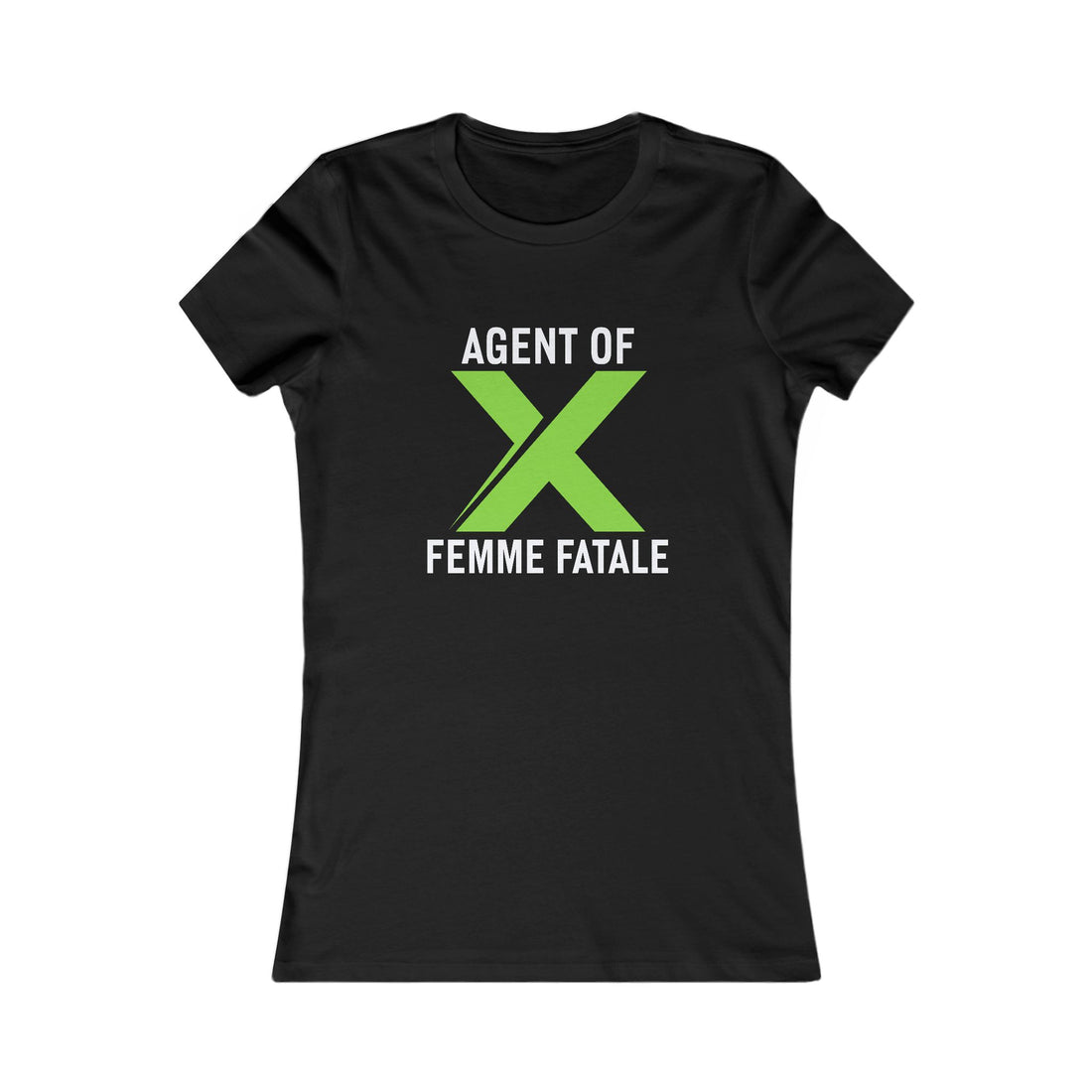 Agent of X Femme Fatale Women's Tee — Graphic Feminine Spy Shirt