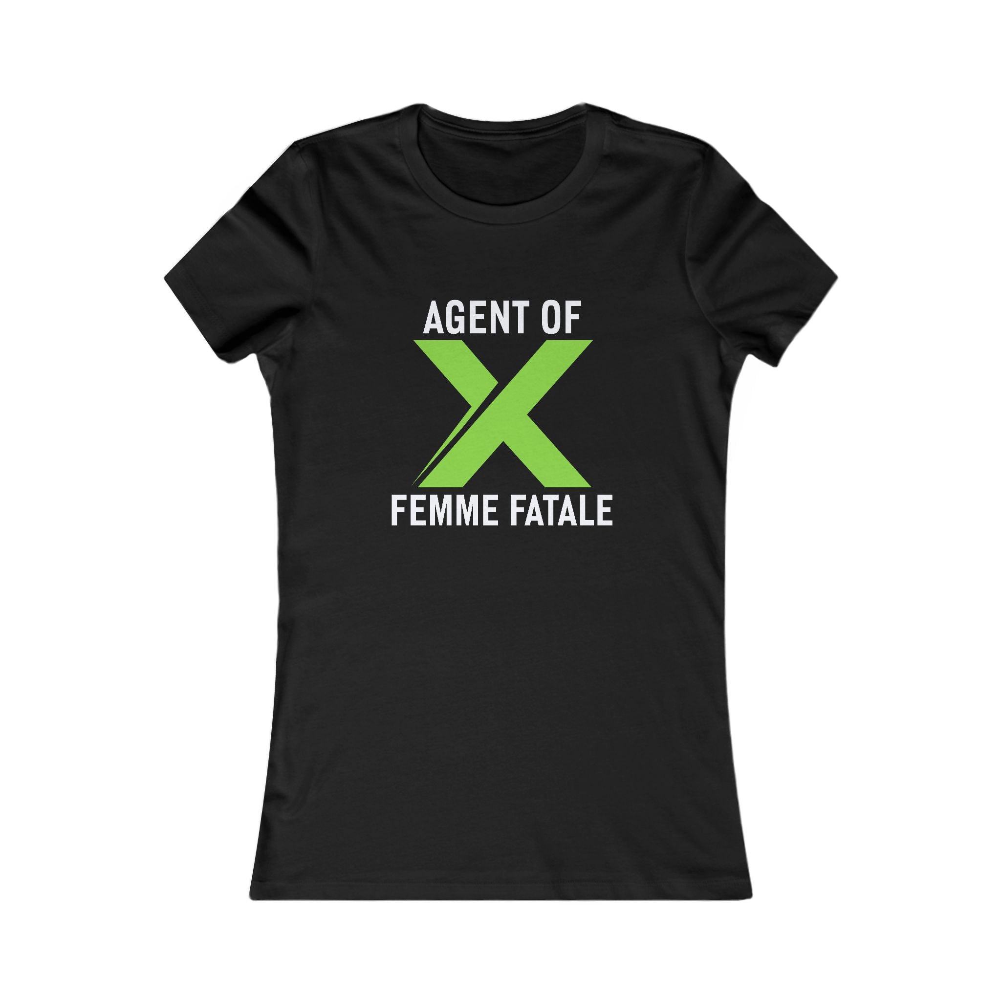 Agent of X Femme Fatale Women's Tee — Graphic Feminine Spy Shirt