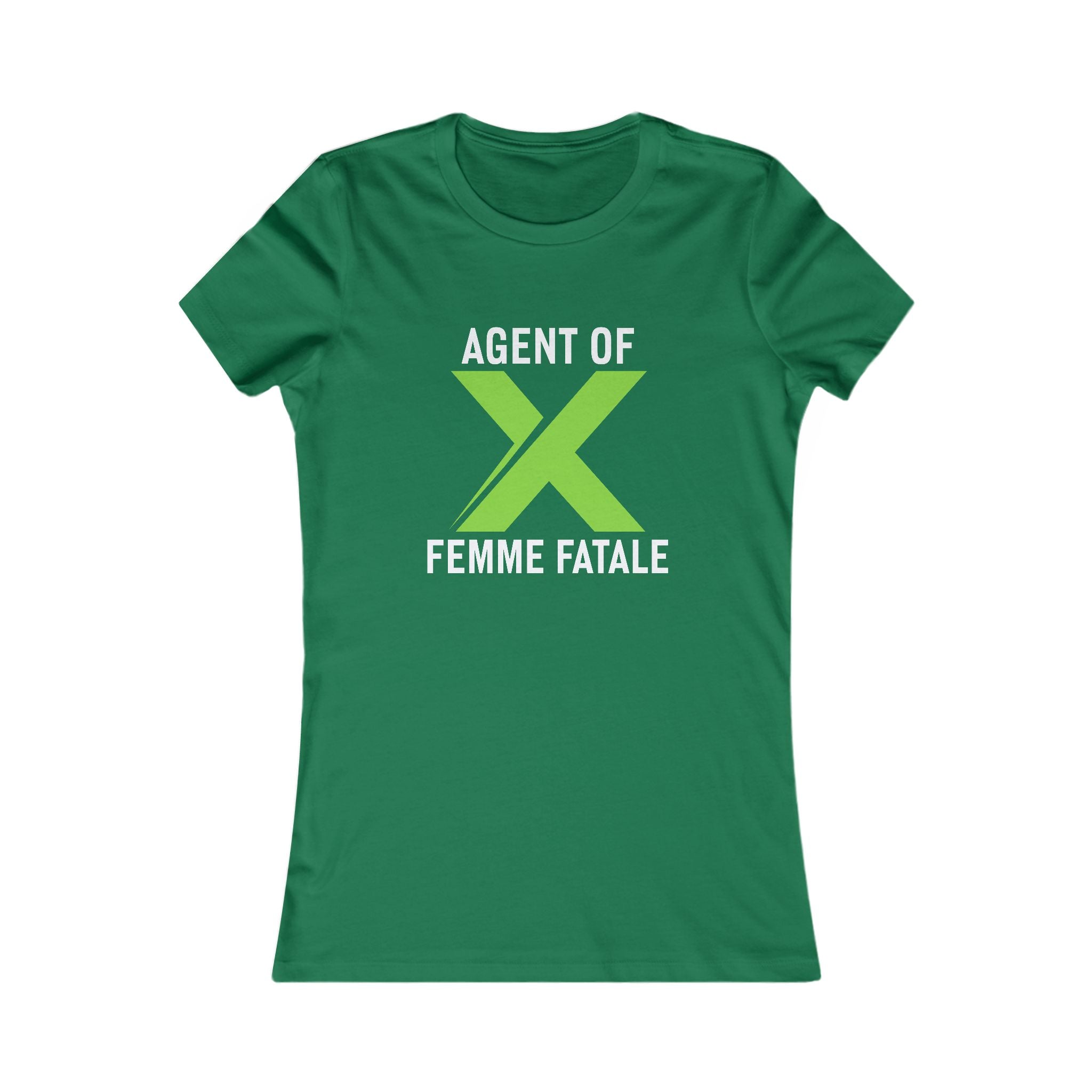Agent of X Femme Fatale Women's Tee — Graphic Feminine Spy Shirt
