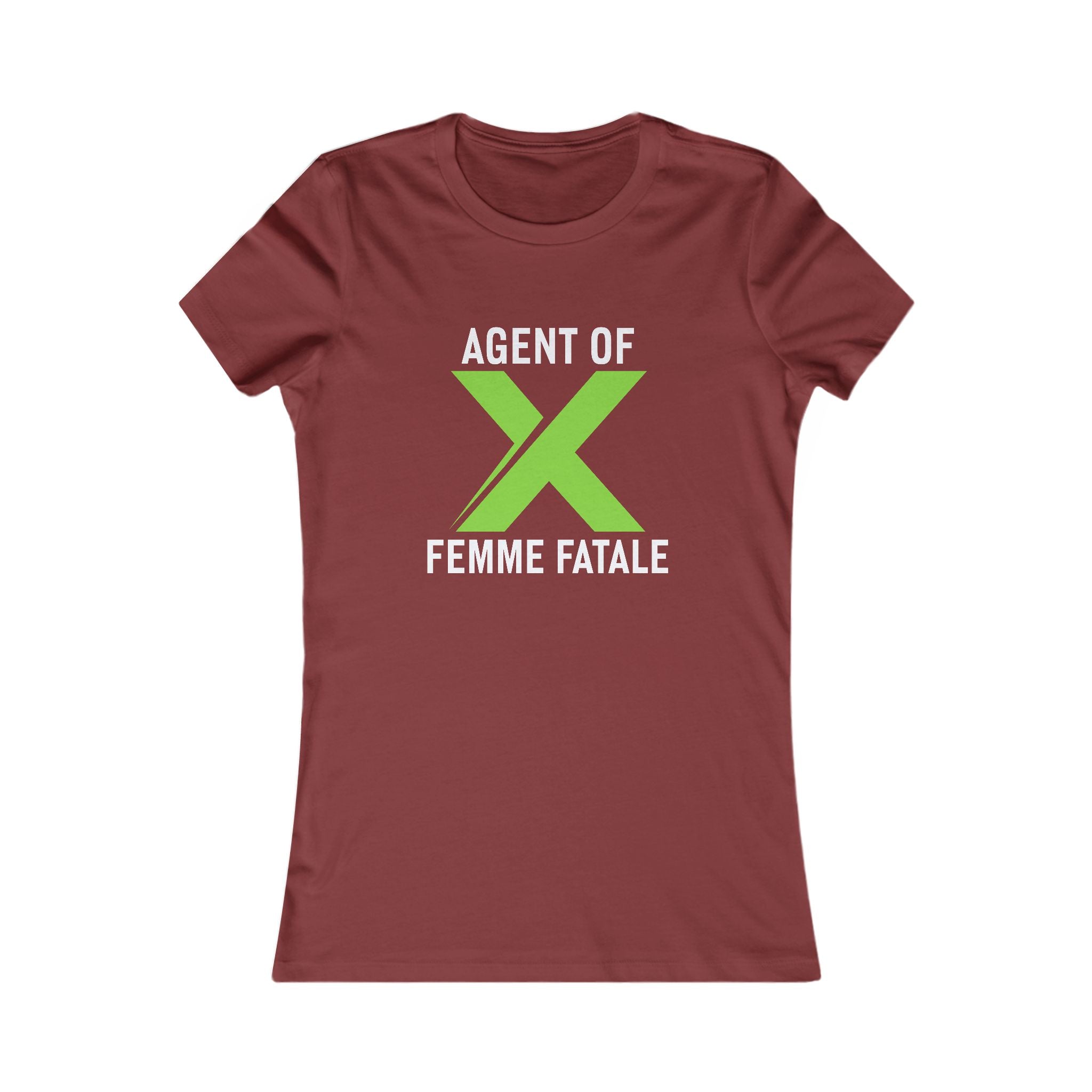 Agent of X Femme Fatale Women's Tee — Graphic Feminine Spy Shirt