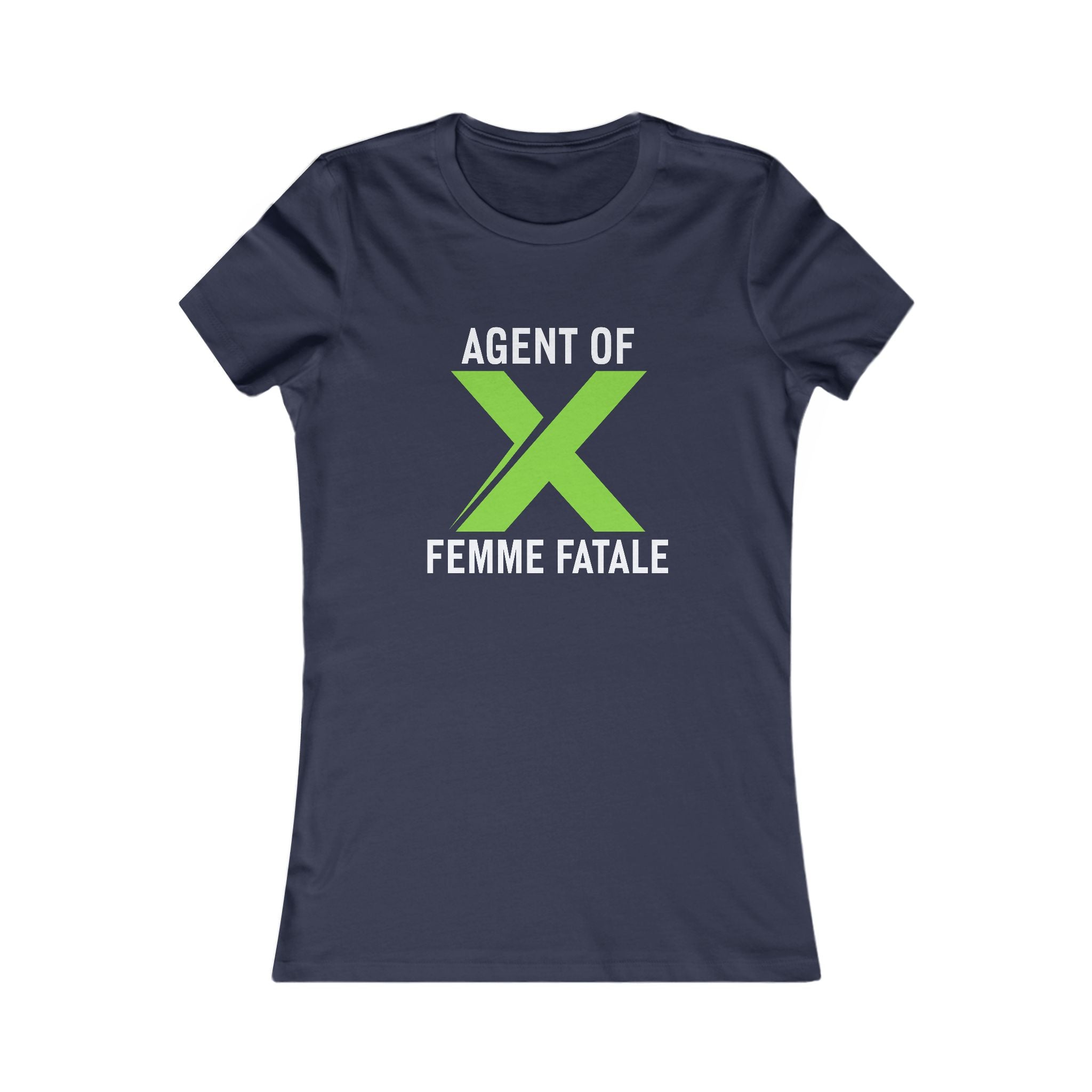 Agent of X Femme Fatale Women's Tee — Graphic Feminine Spy Shirt
