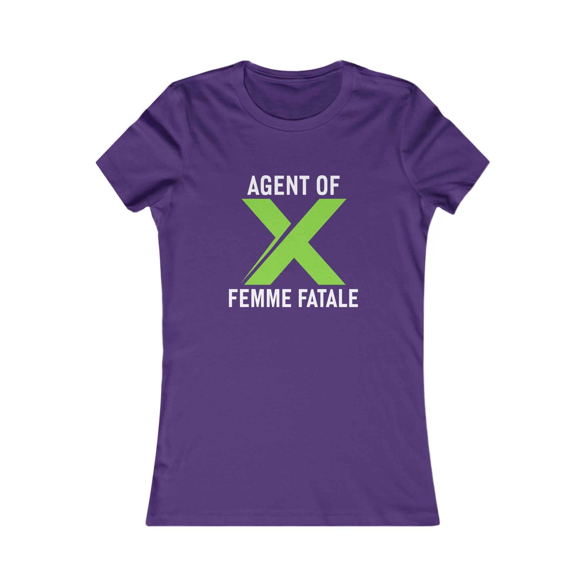 Agent of X Femme Fatale Women's Tee — Graphic Feminine Spy Shirt