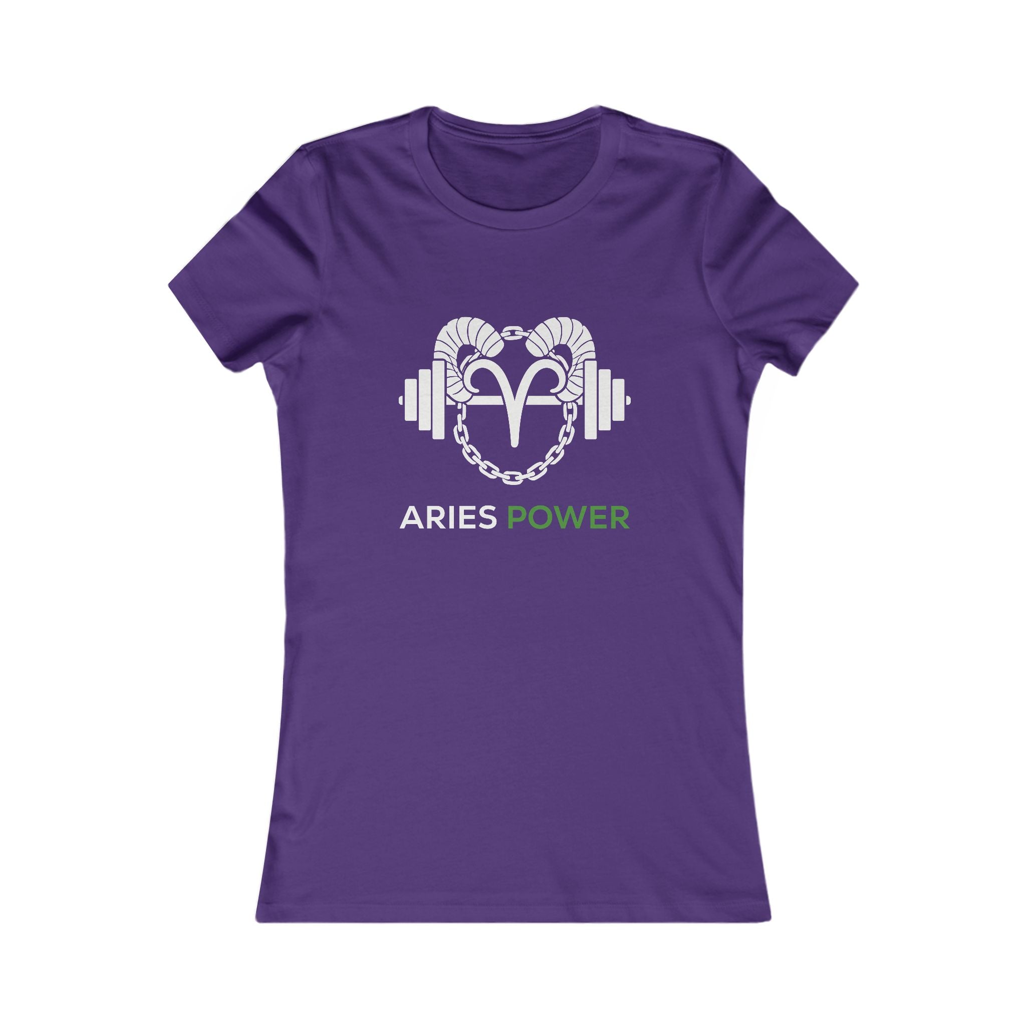 Aries Power Women's Tee — Zodiac Fitness Graphic Shirt