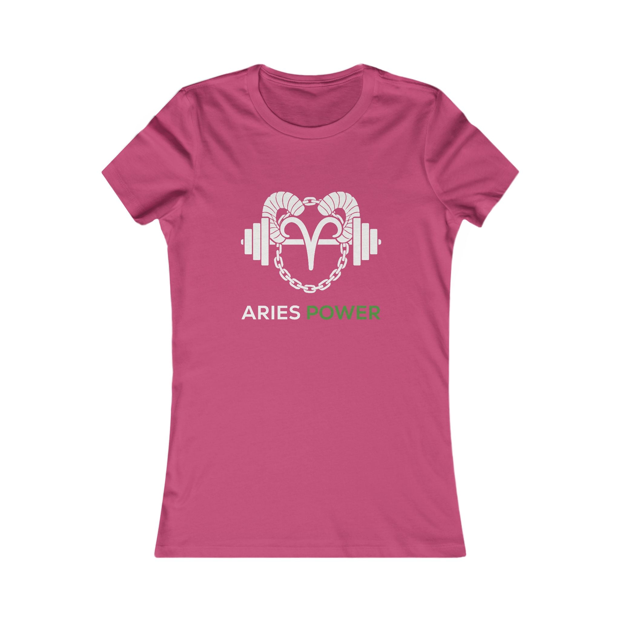 Aries Power Women's Tee — Zodiac Fitness Graphic Shirt
