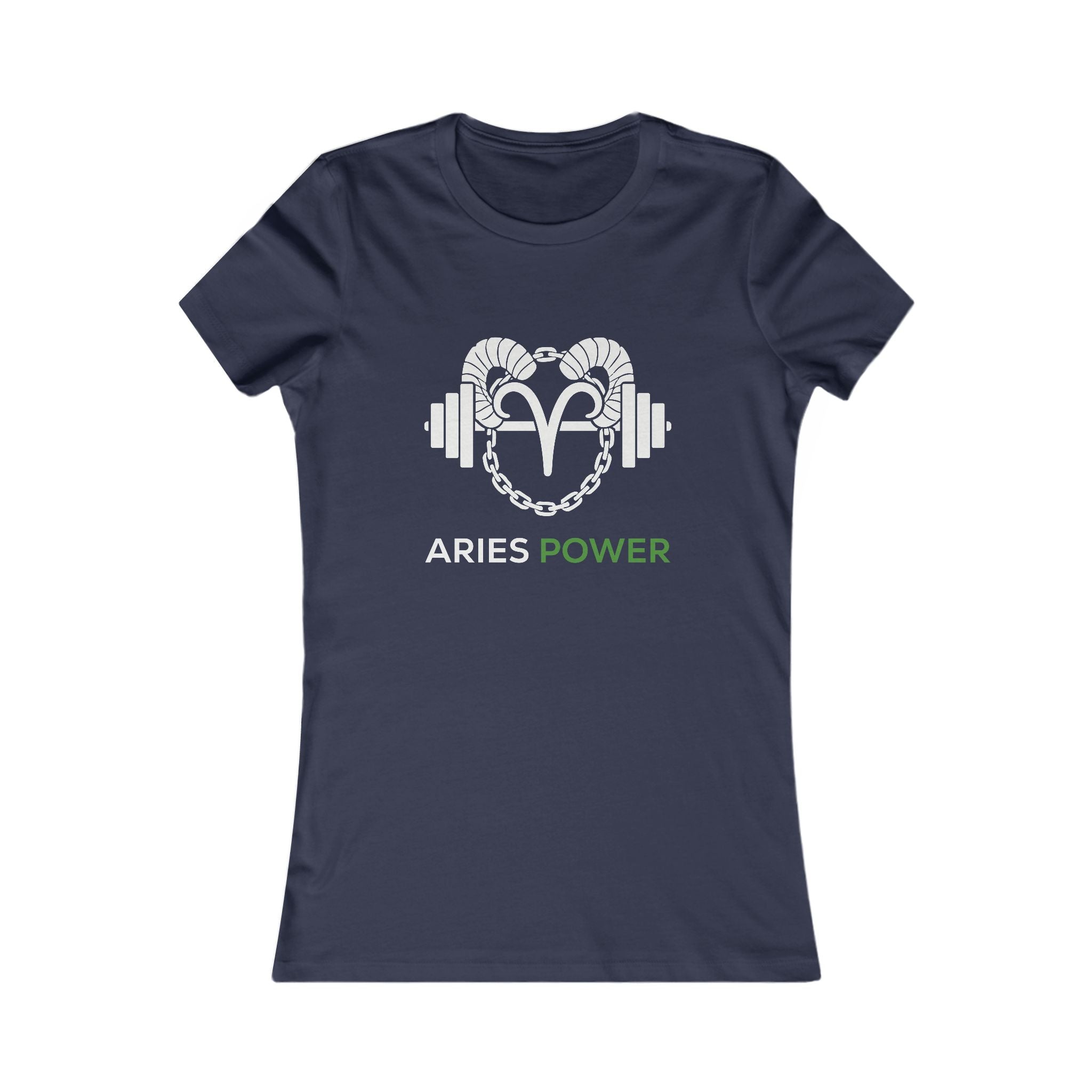 Aries Power Women's Tee — Zodiac Fitness Graphic Shirt