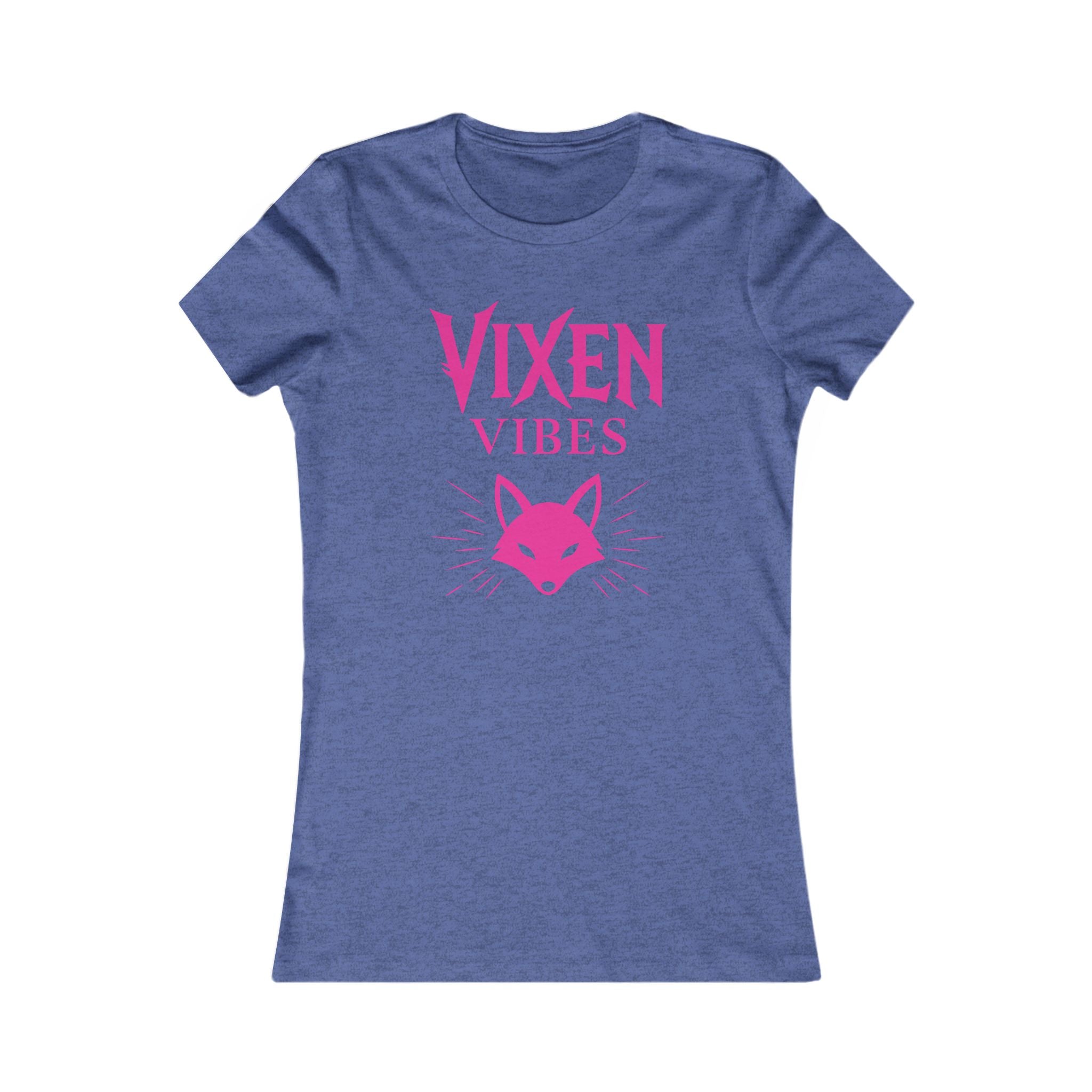 Vixen Vibes Women's Tee – Pink Fox Graphic T‑Shirt