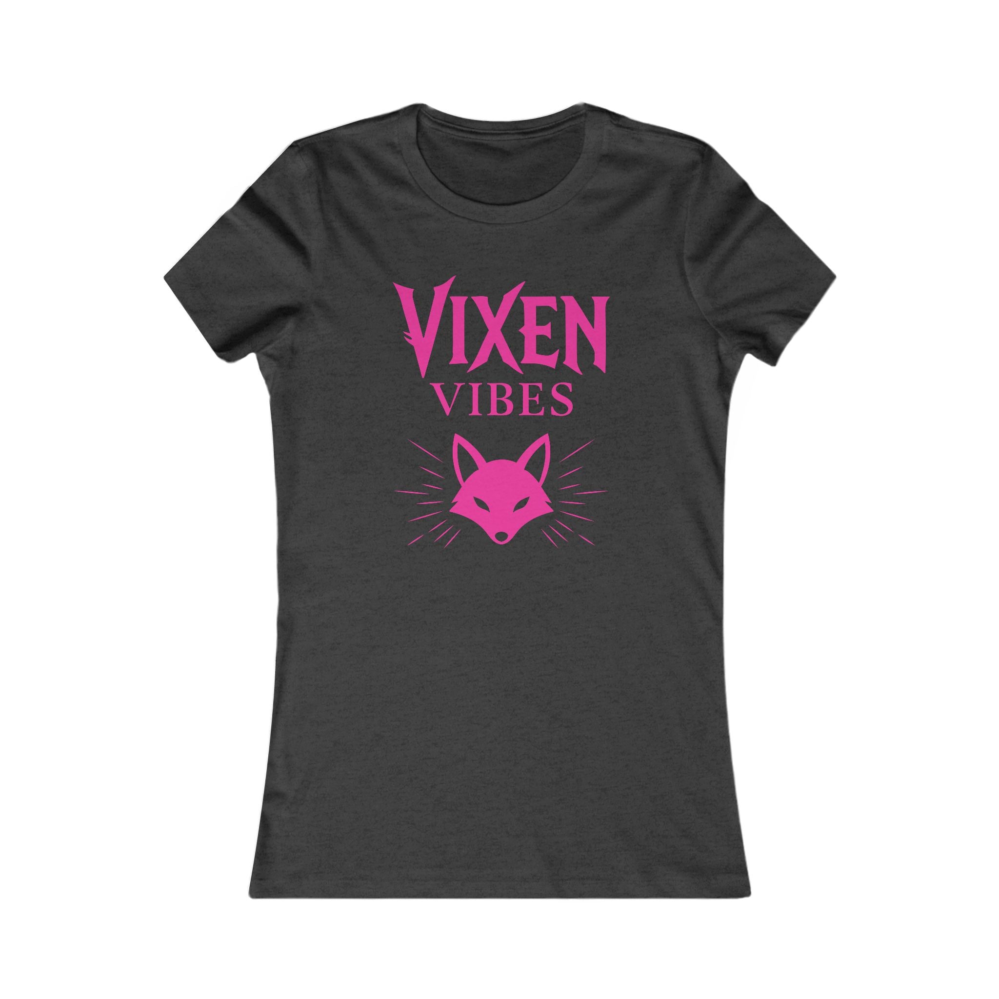 Vixen Vibes Women's Tee – Pink Fox Graphic T‑Shirt