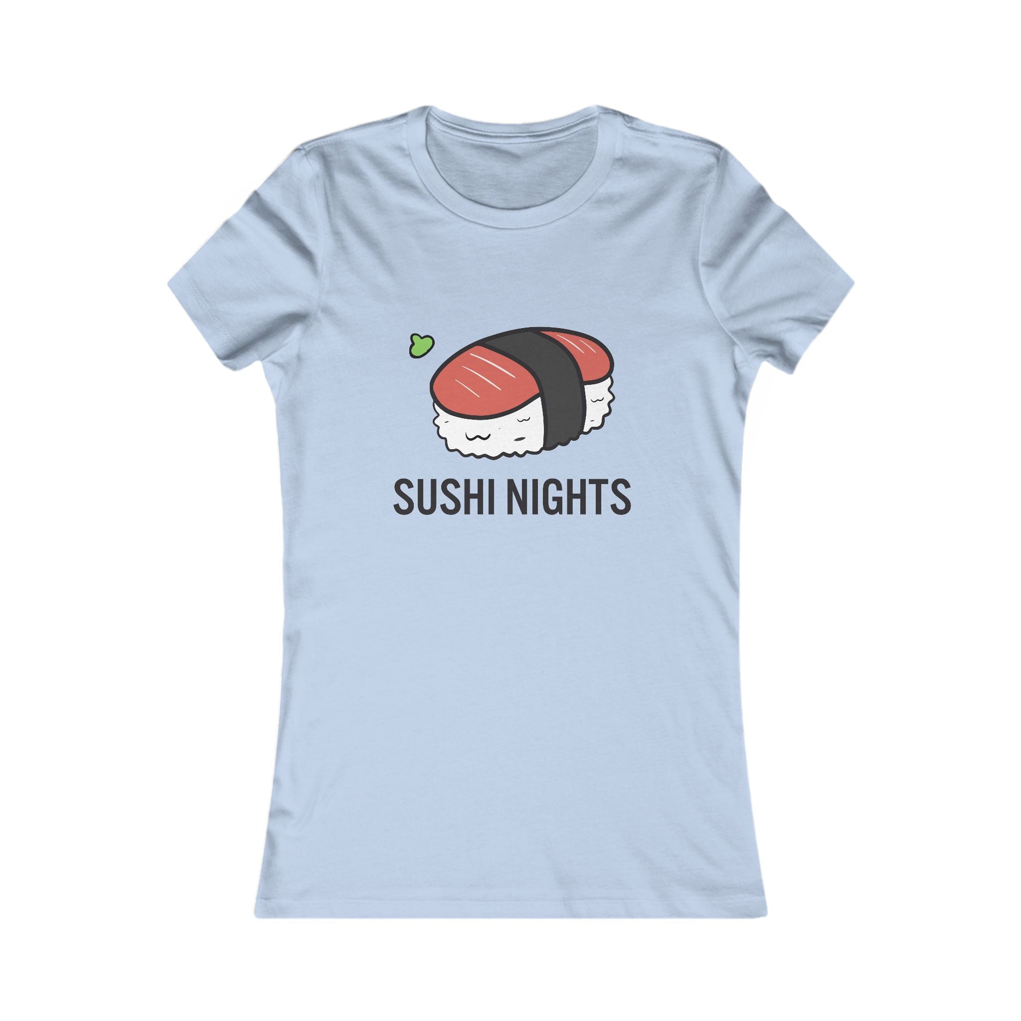 Sushi Nights Women's Tee — Cute Sushi Graphic Shirt