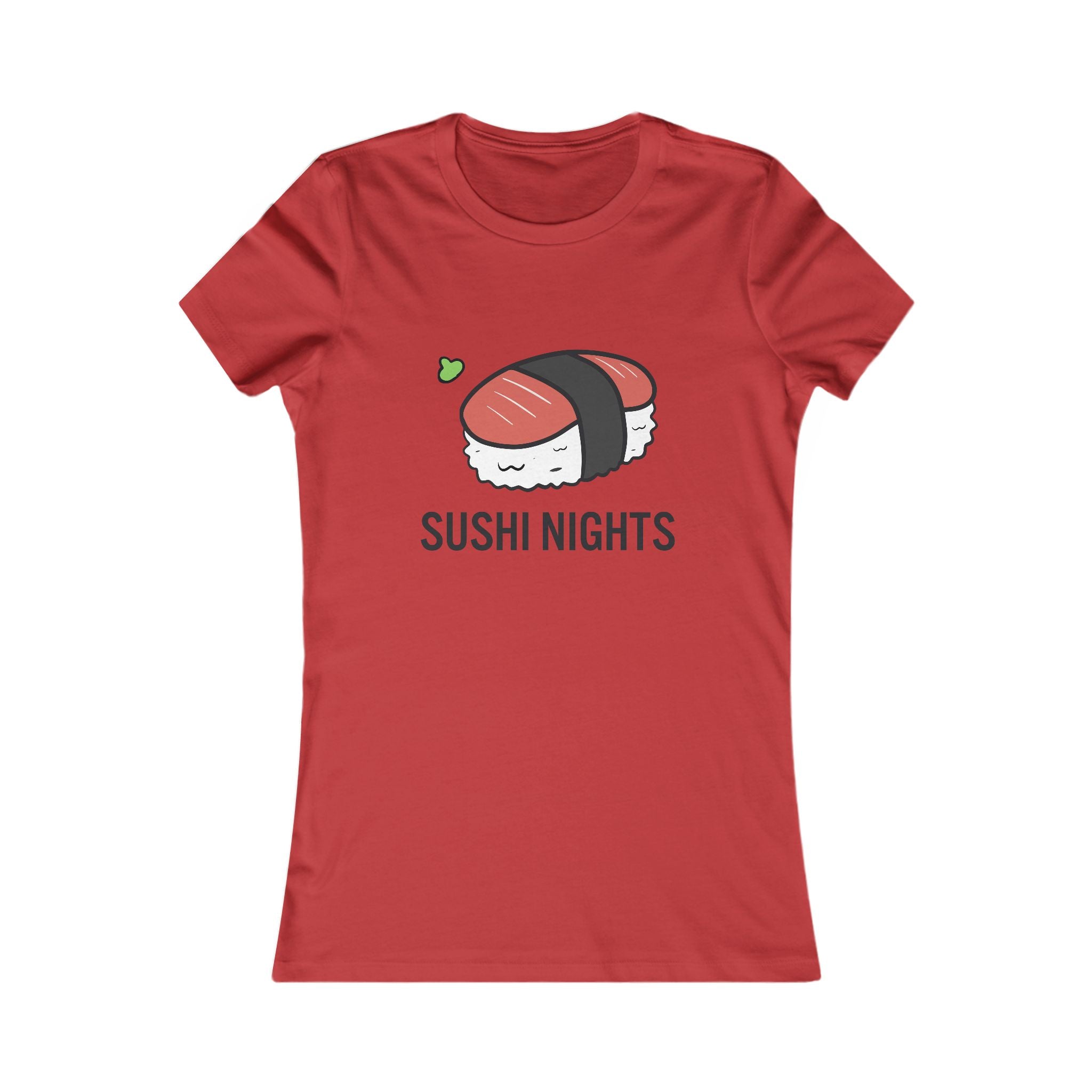 Sushi Nights Women's Tee — Cute Sushi Graphic Shirt