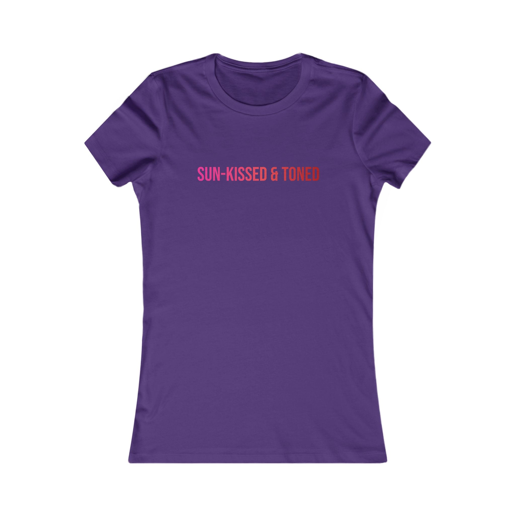 Sun-Kissed & Toned Women's Tee — Slim Fit Graphic Shirt