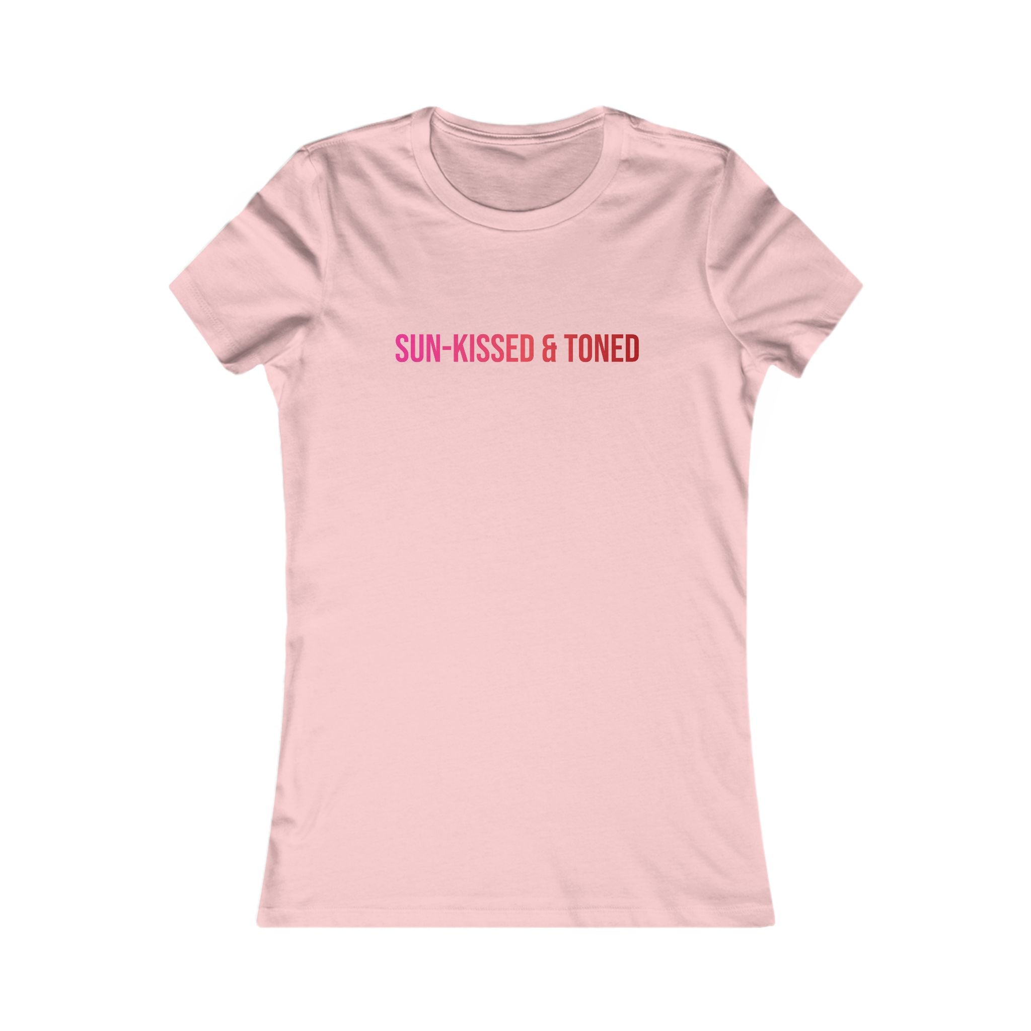 Sun-Kissed & Toned Women's Tee — Slim Fit Graphic Shirt
