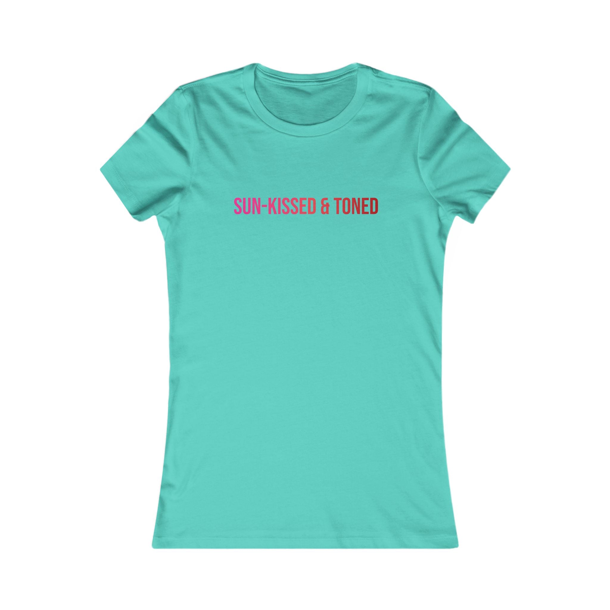 Sun-Kissed & Toned Women's Tee — Slim Fit Graphic Shirt