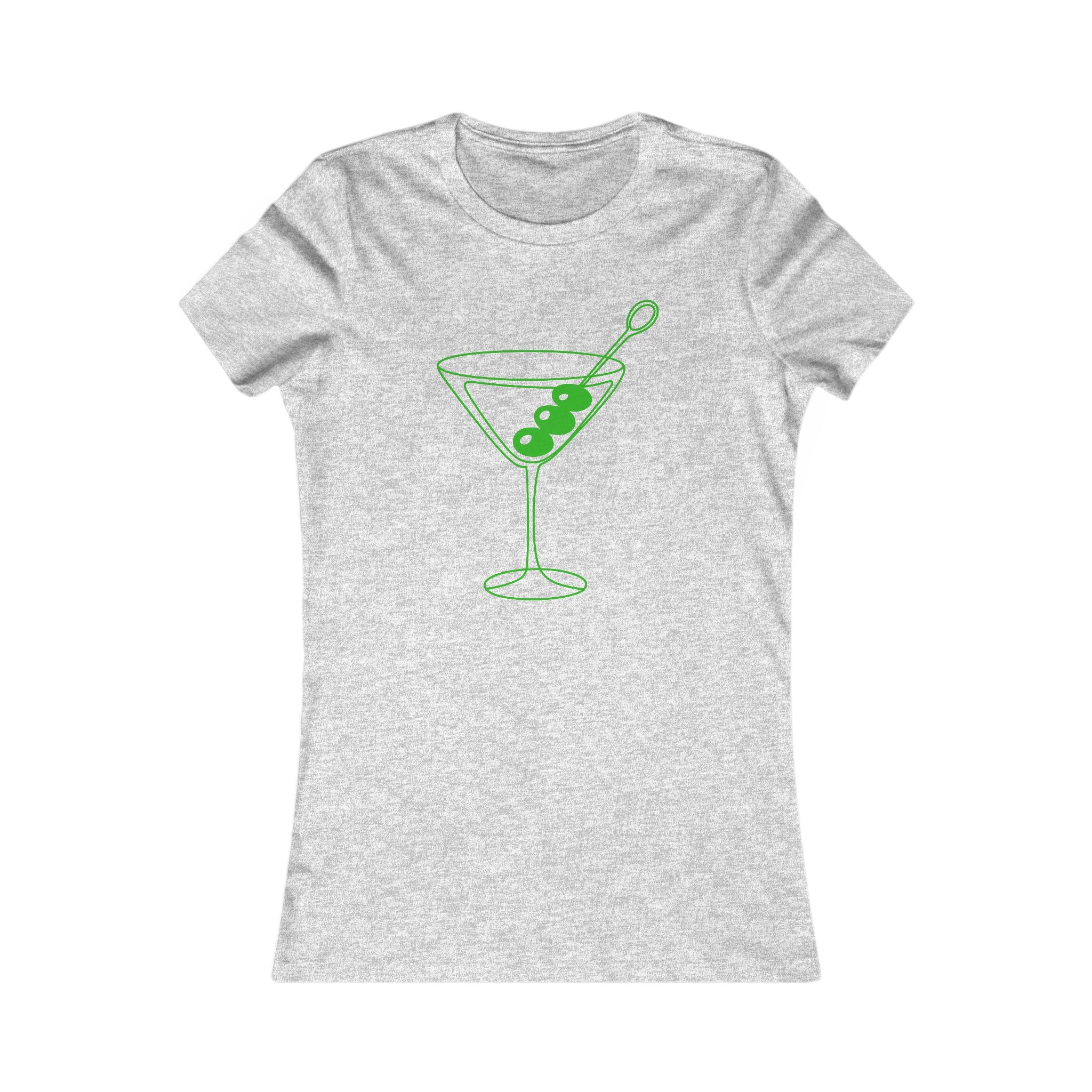 Martini Olive Tee — Women's Cocktail Graphic T-Shirt