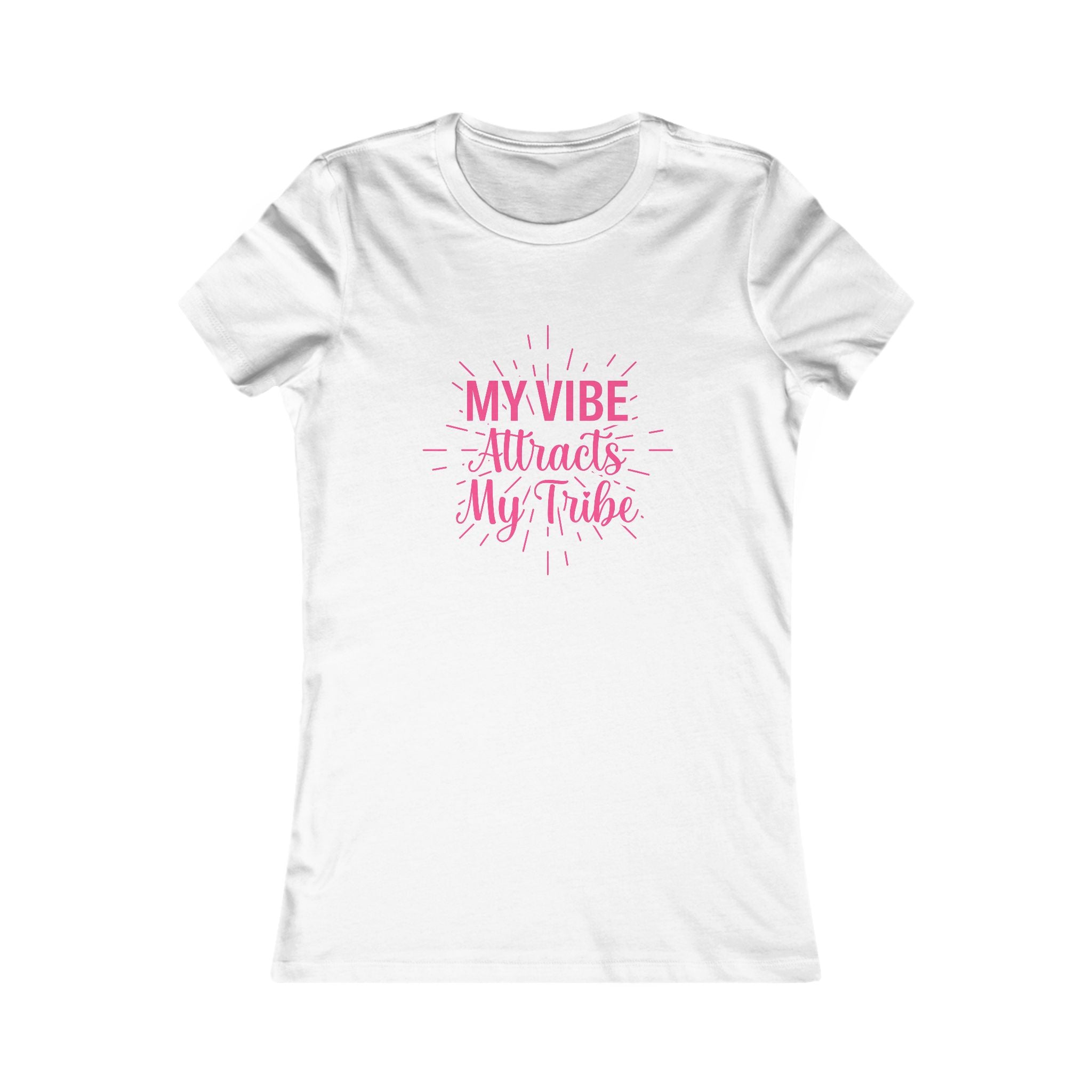 My Vibe Attracts My Tribe Women's Tee — Inspirational Graphic Shirt for Friends & Positivity