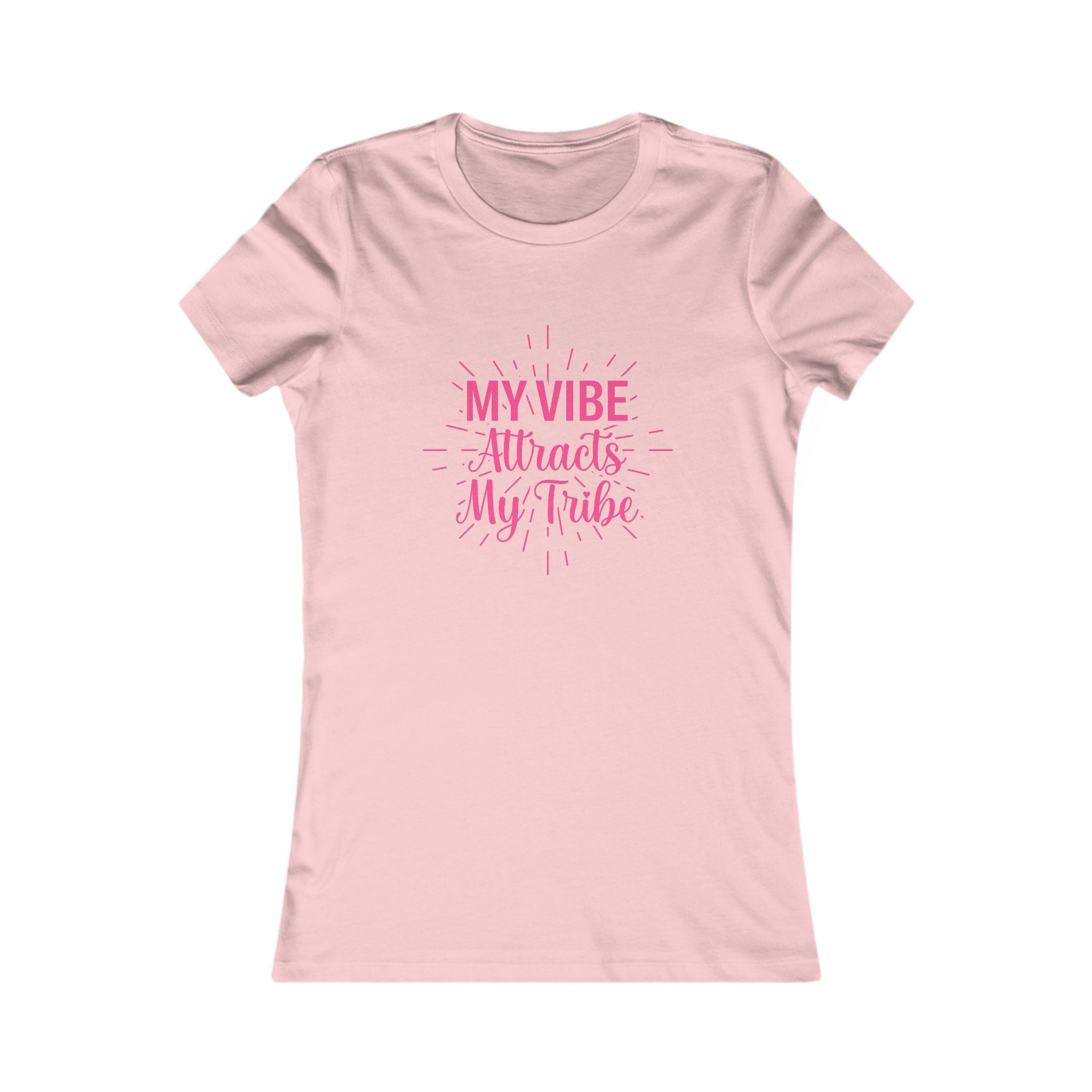 My Vibe Attracts My Tribe Women's Tee — Inspirational Graphic Shirt for Friends & Positivity