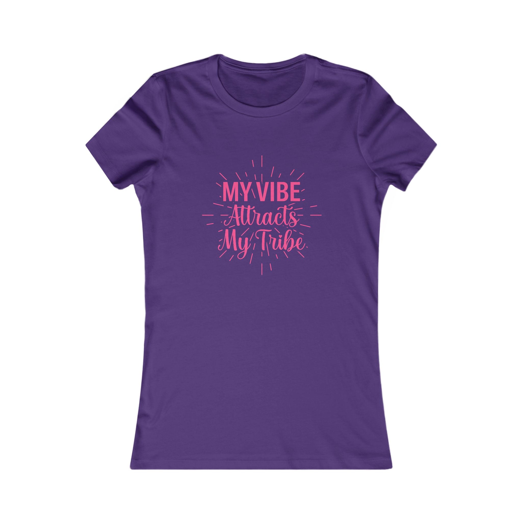 My Vibe Attracts My Tribe Women's Tee — Inspirational Graphic Shirt for Friends & Positivity