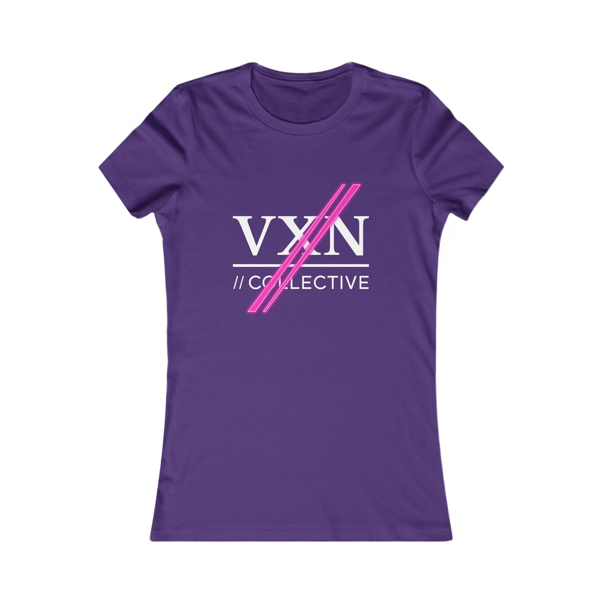 Women's Tee — VXN Collective Logo Graphic (Pink Slash)