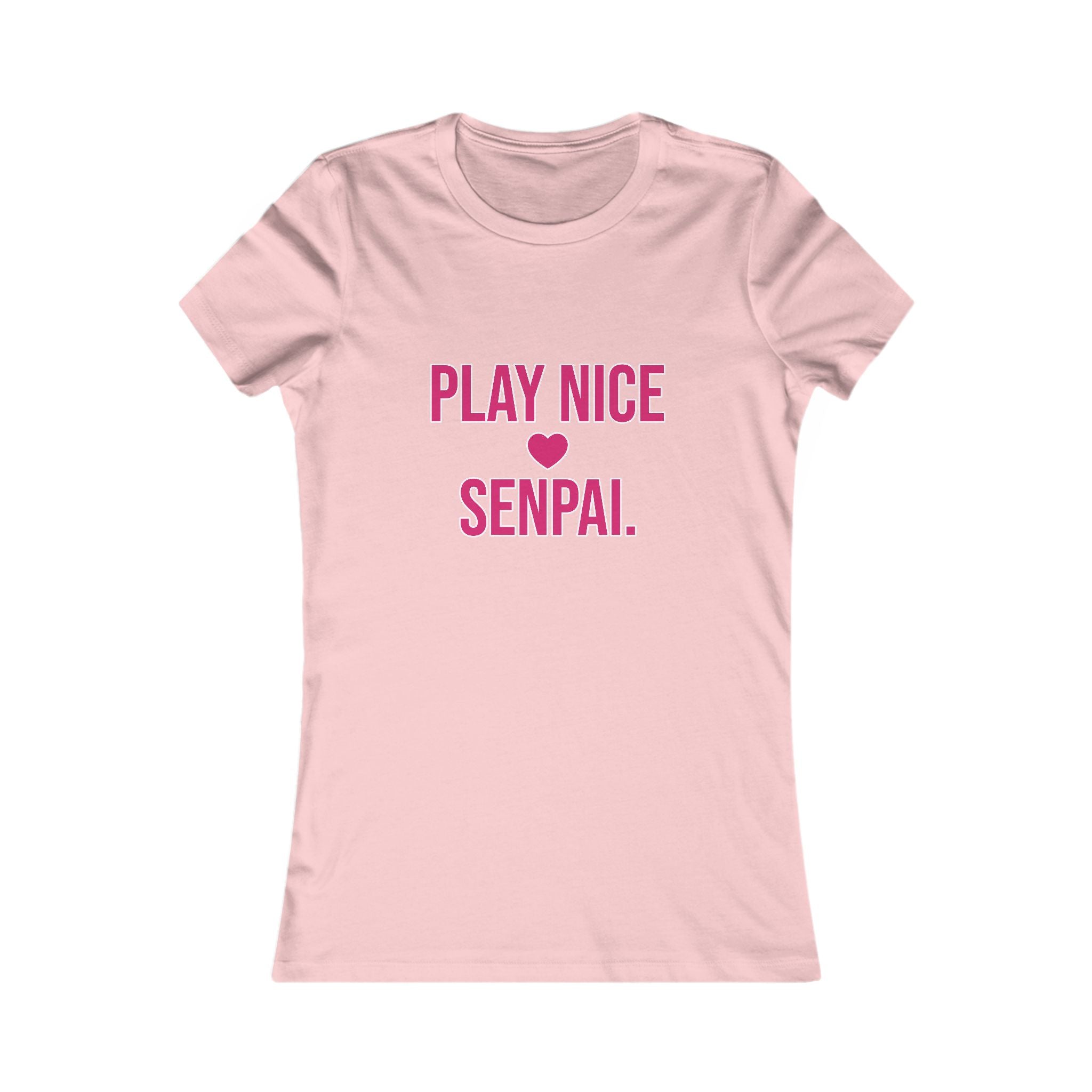 Play Nice Senpai Tee — Cute Anime-Inspired Women's Graphic T-Shirt