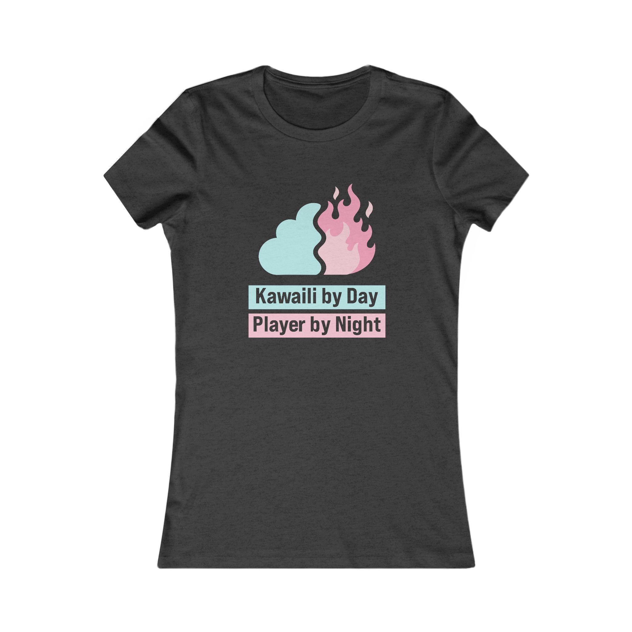 Kawaii by Day, Player by Night Women's Tee — Cute Gamer Graphic Shirt