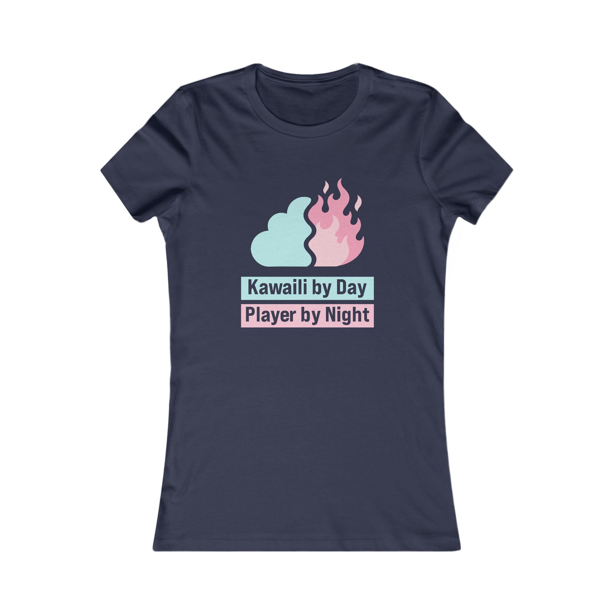 Kawaii by Day, Player by Night Women's Tee — Cute Gamer Graphic Shirt