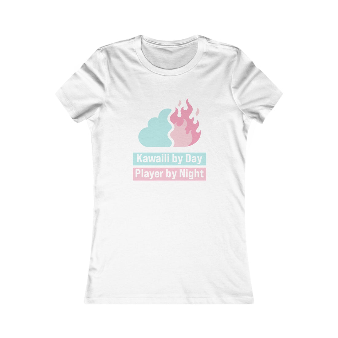 Kawaii by Day, Player by Night Women's Tee — Cute Gamer Graphic Shirt
