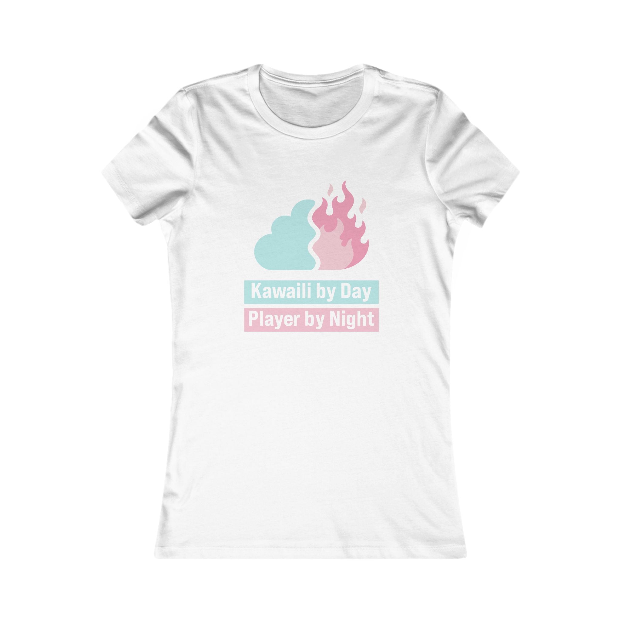 Kawaii by Day, Player by Night Women's Tee — Cute Gamer Graphic Shirt