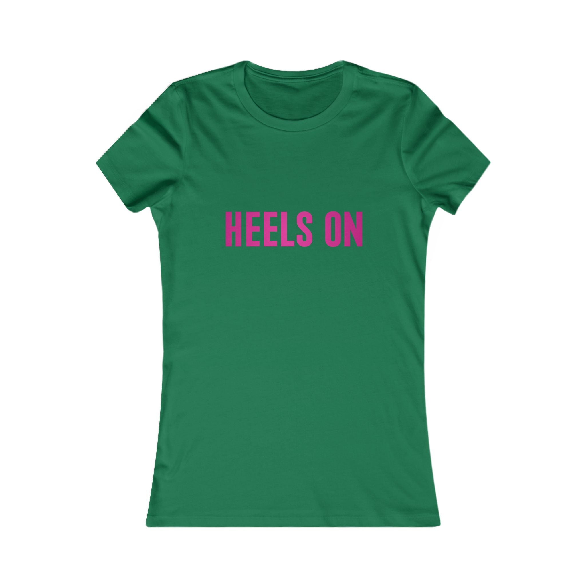 Heels On Women's Tee — Pink Graphic Fashion Shirt