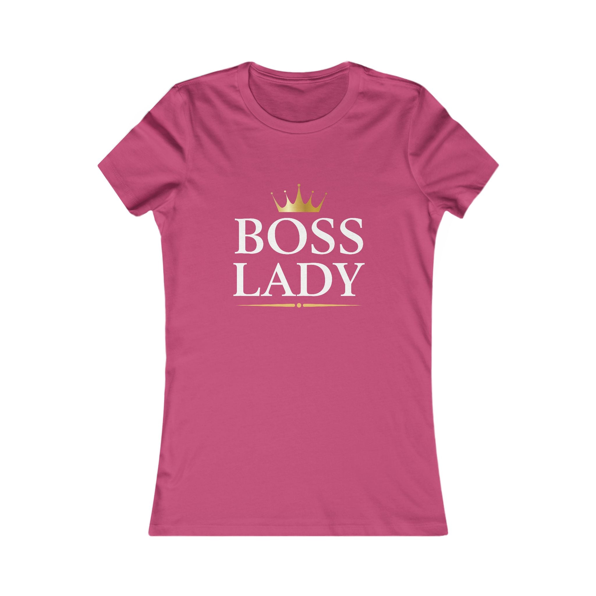 Boss Lady Tee - Women's Empowerment Graphic T-Shirt with Gold Crown