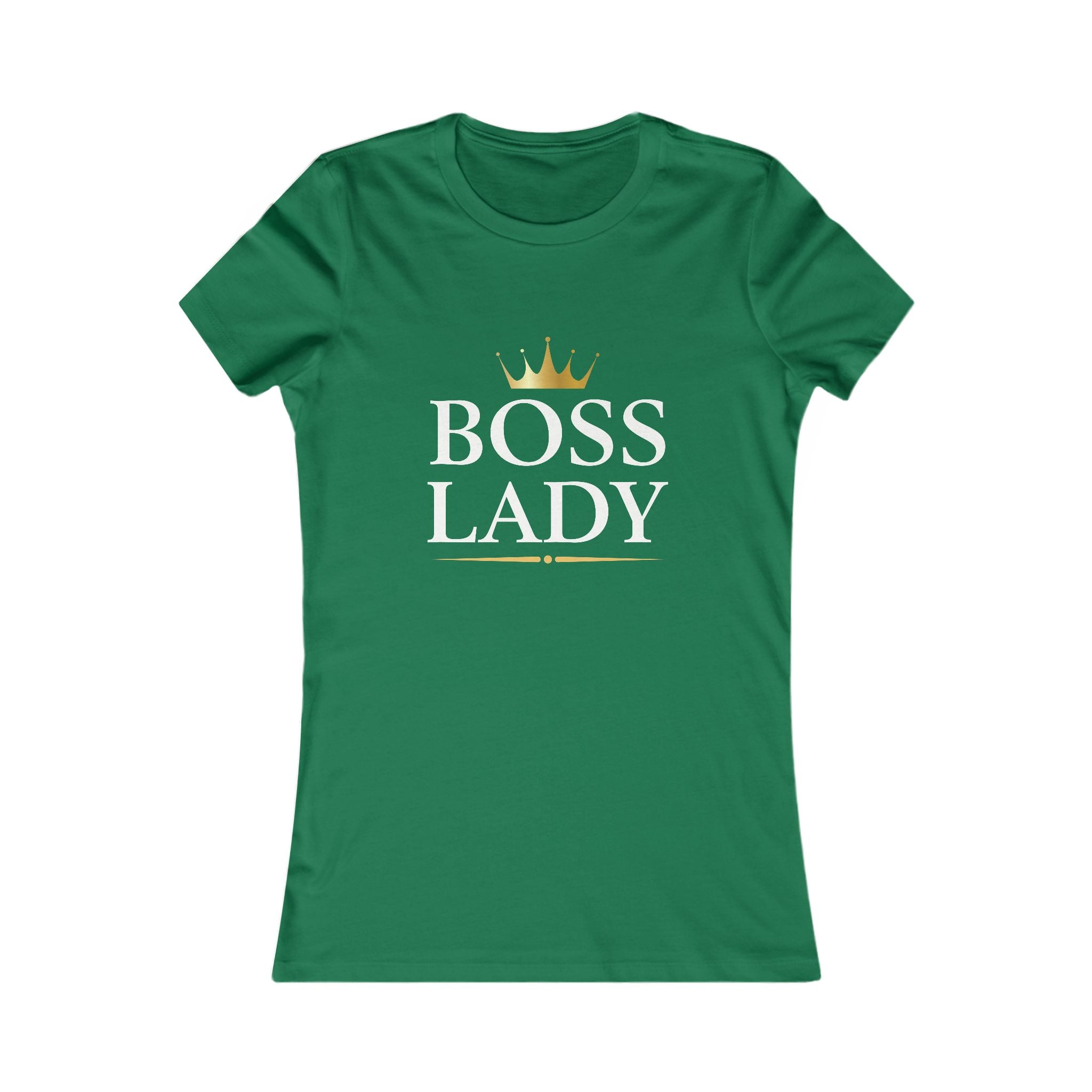Boss Lady Tee - Women's Empowerment Graphic T-Shirt with Gold Crown