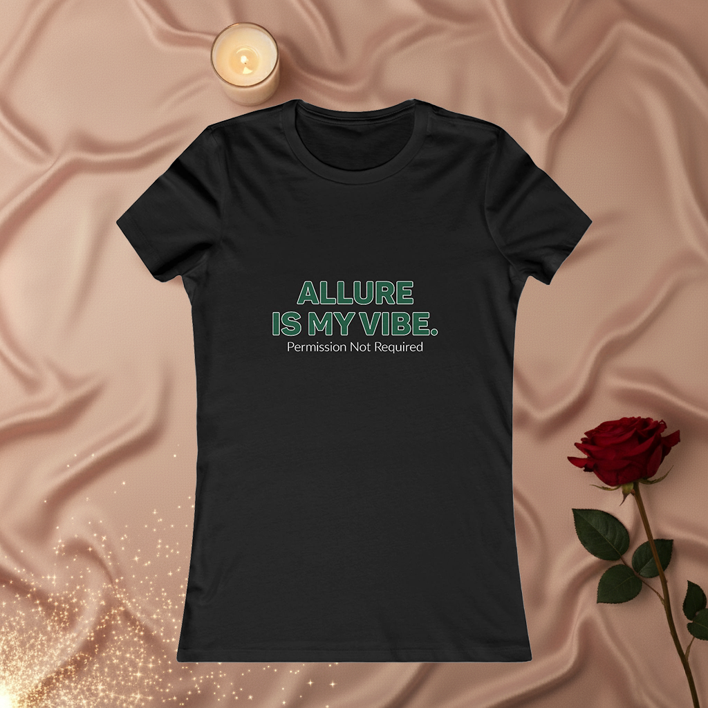 Allure Is My Vibe Women’s Tee — "Permission Not Required" Graphic Shirt