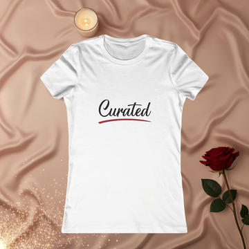 Curated Women's Tee - Script Logo Casual Shirt