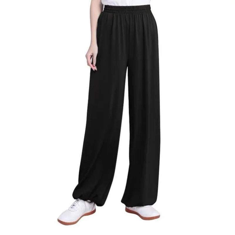 Unisex Tai Chi pants ice silk Tai Chi clothing pants