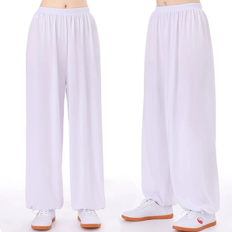 Unisex Tai Chi pants ice silk Tai Chi clothing pants