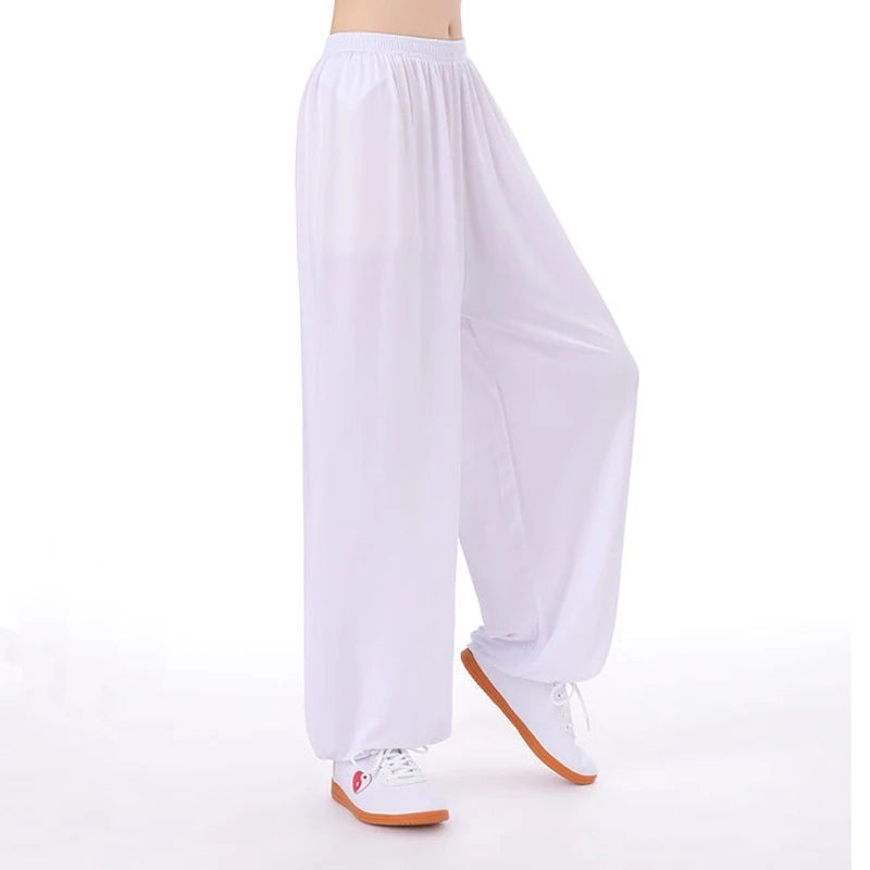 Unisex Tai Chi pants ice silk Tai Chi clothing pants