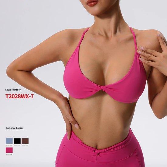 Women Crisscross Bra Push Up Workout Athletic Wear
