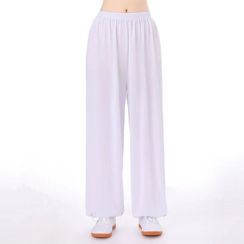 Unisex Tai Chi pants ice silk Tai Chi clothing pants