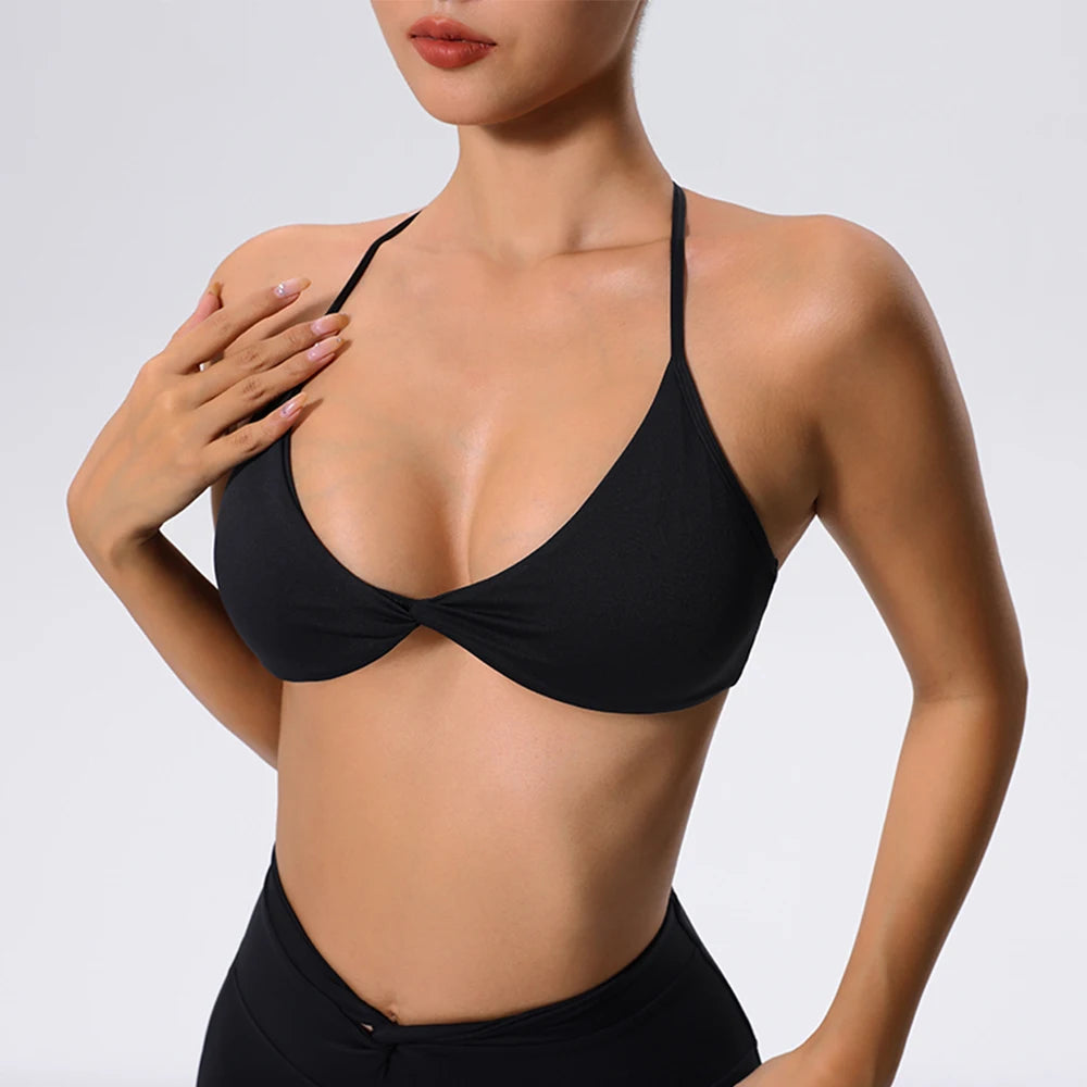 Women Crisscross Bra Push Up Workout Athletic Wear